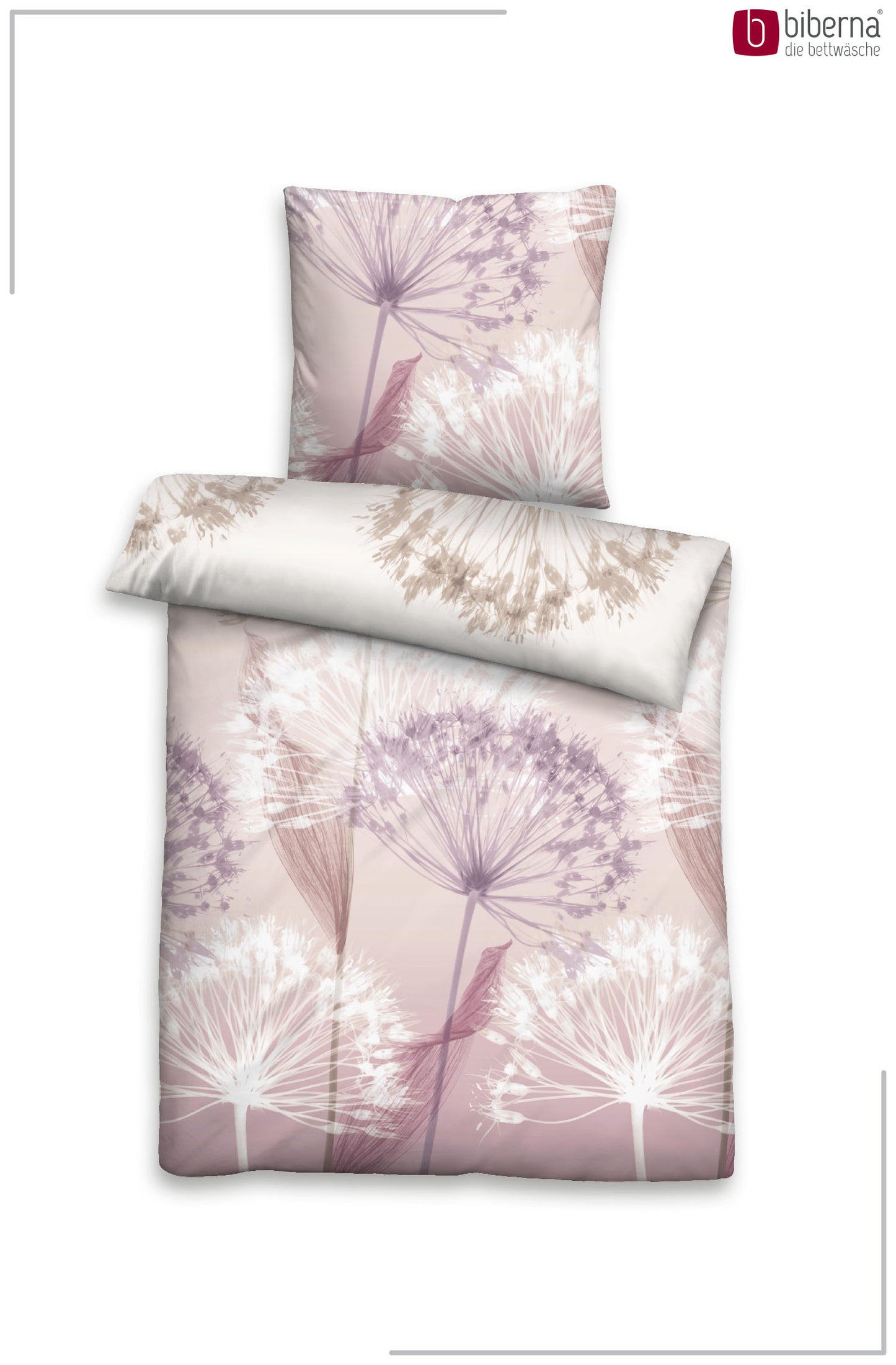 biberna Mako-Satin Bettwäsche Rose – Produktdetail