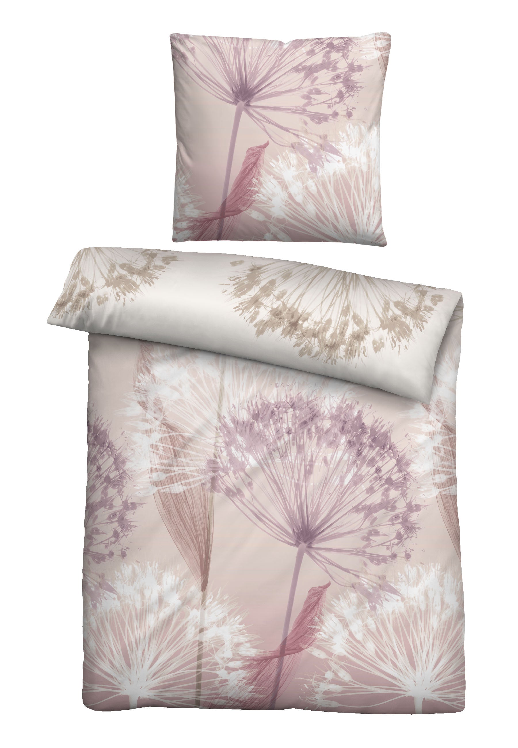 biberna Mako-Satin Bettwäsche Rose