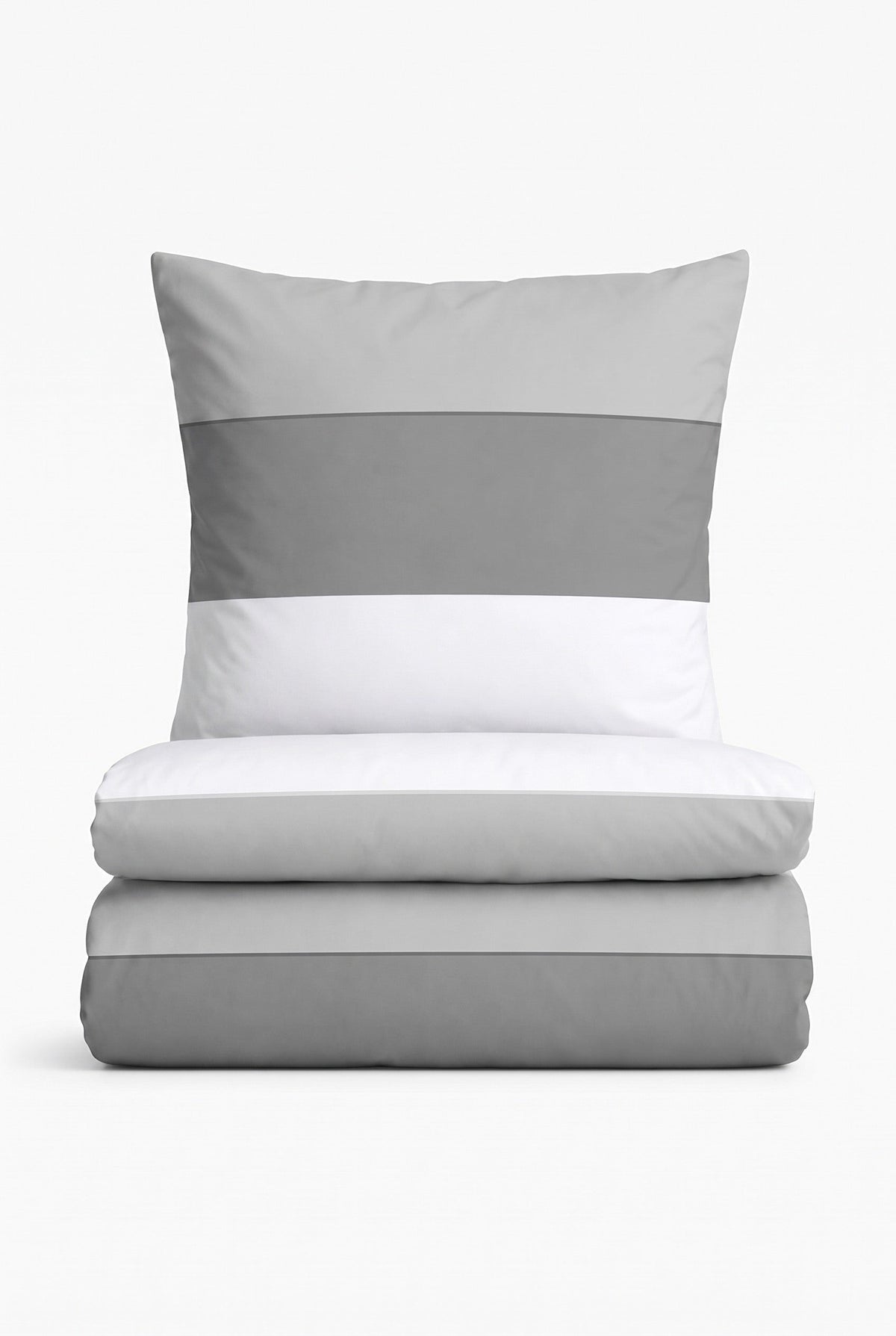 biberna Mako-Satin Bettwäsche - Set gefaltet