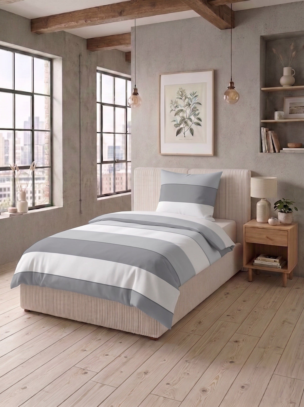 biberna Mako-Satin Bettwäsche - im Schlafzimmer