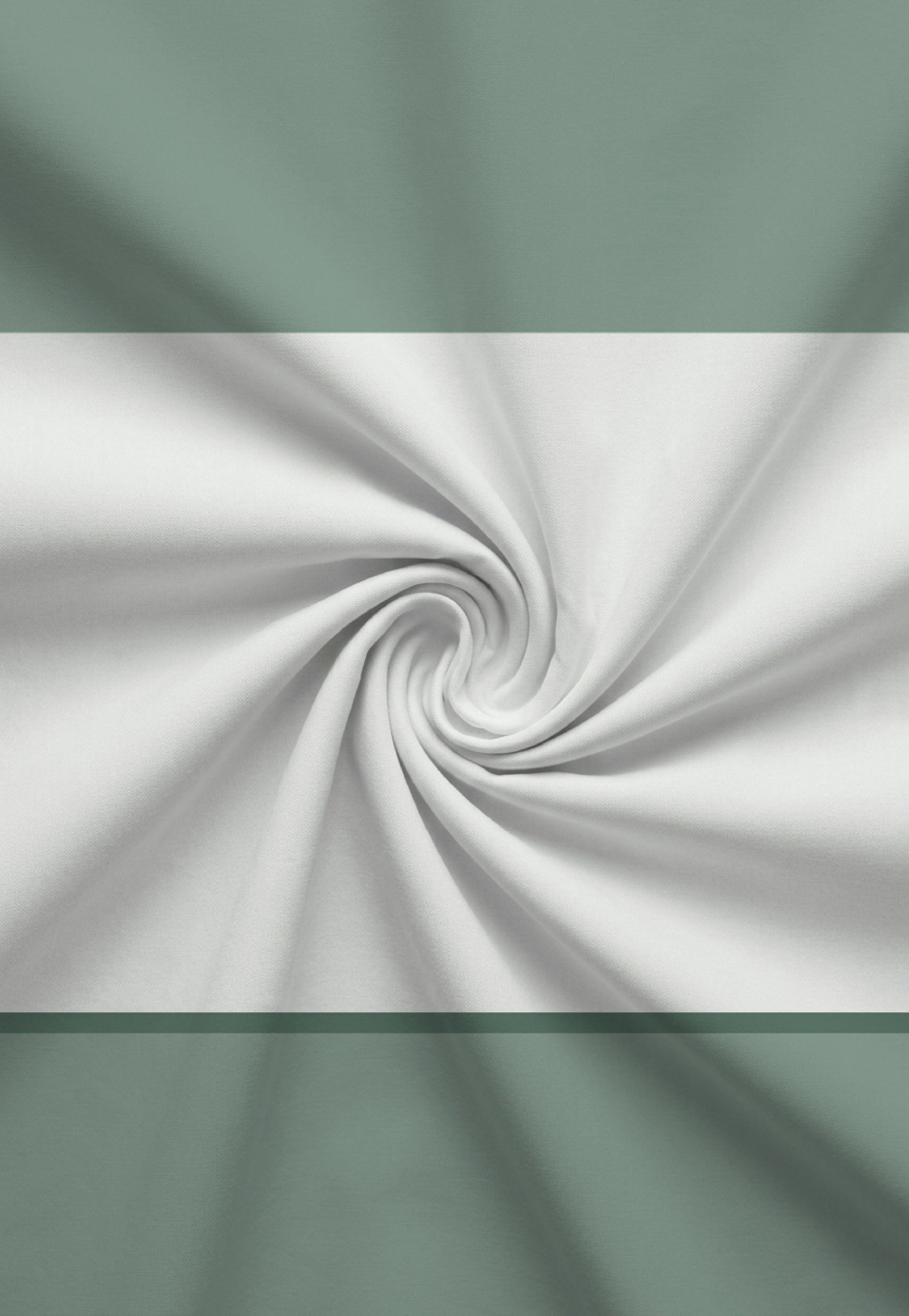 biberna Mako-Satin Bettwäsche Salbei – Stoffmuster Mako-Satin