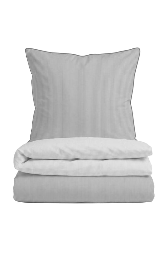 biberna Mako-Satin Bettwäsche Sturmgrau – Mako-Satin