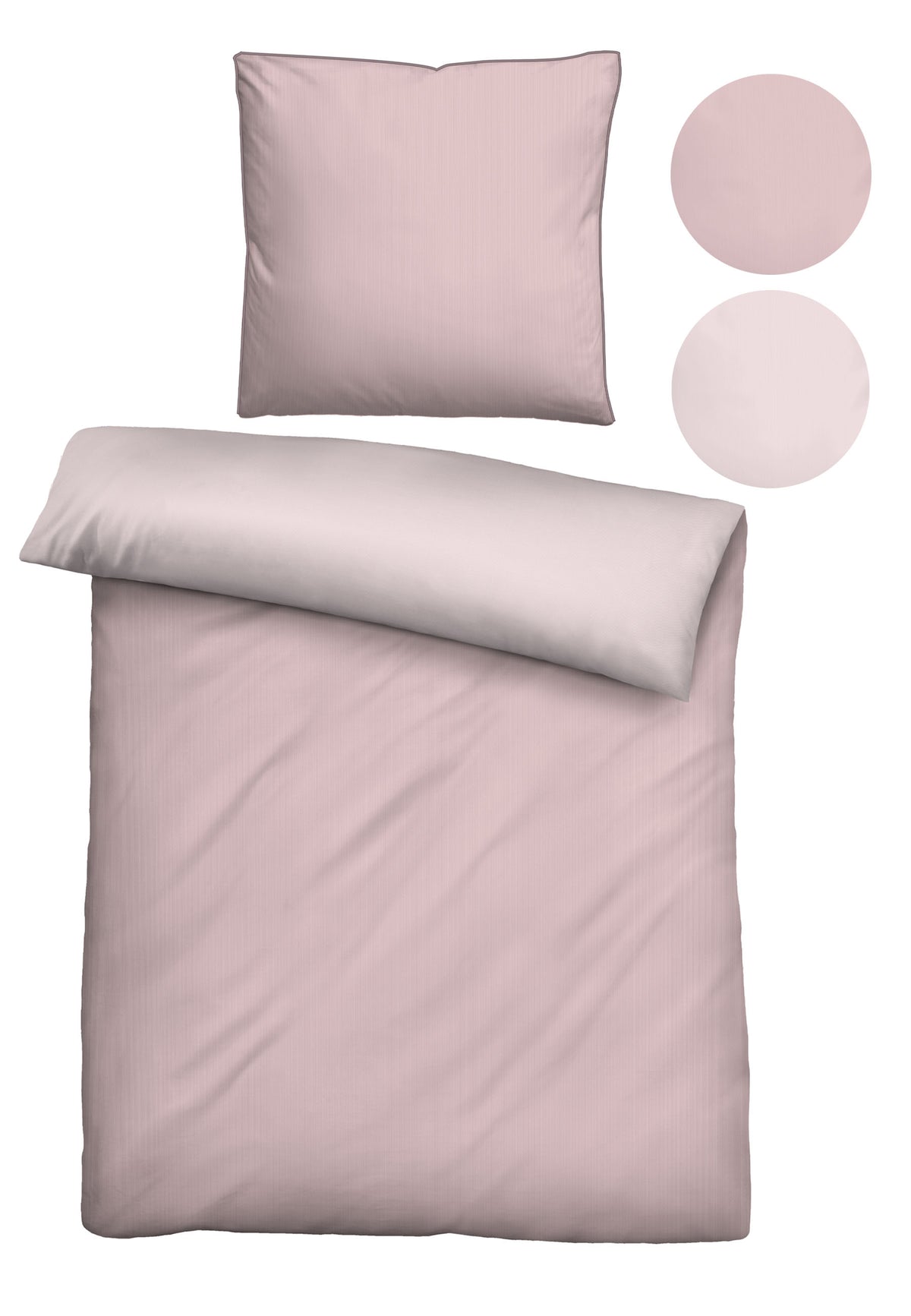 biberna Mako-Satin Bettwäsche – Rose