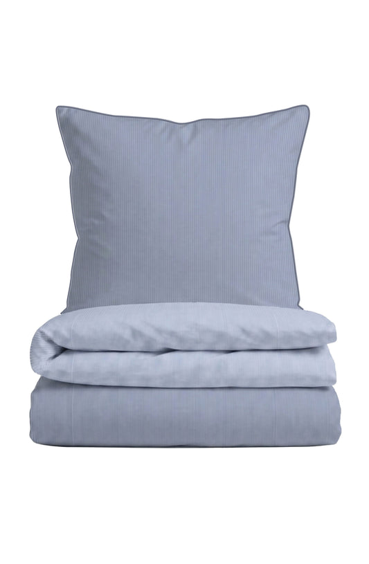 biberna Mako-Satin Bettwäsche Blau – Mako-Satin