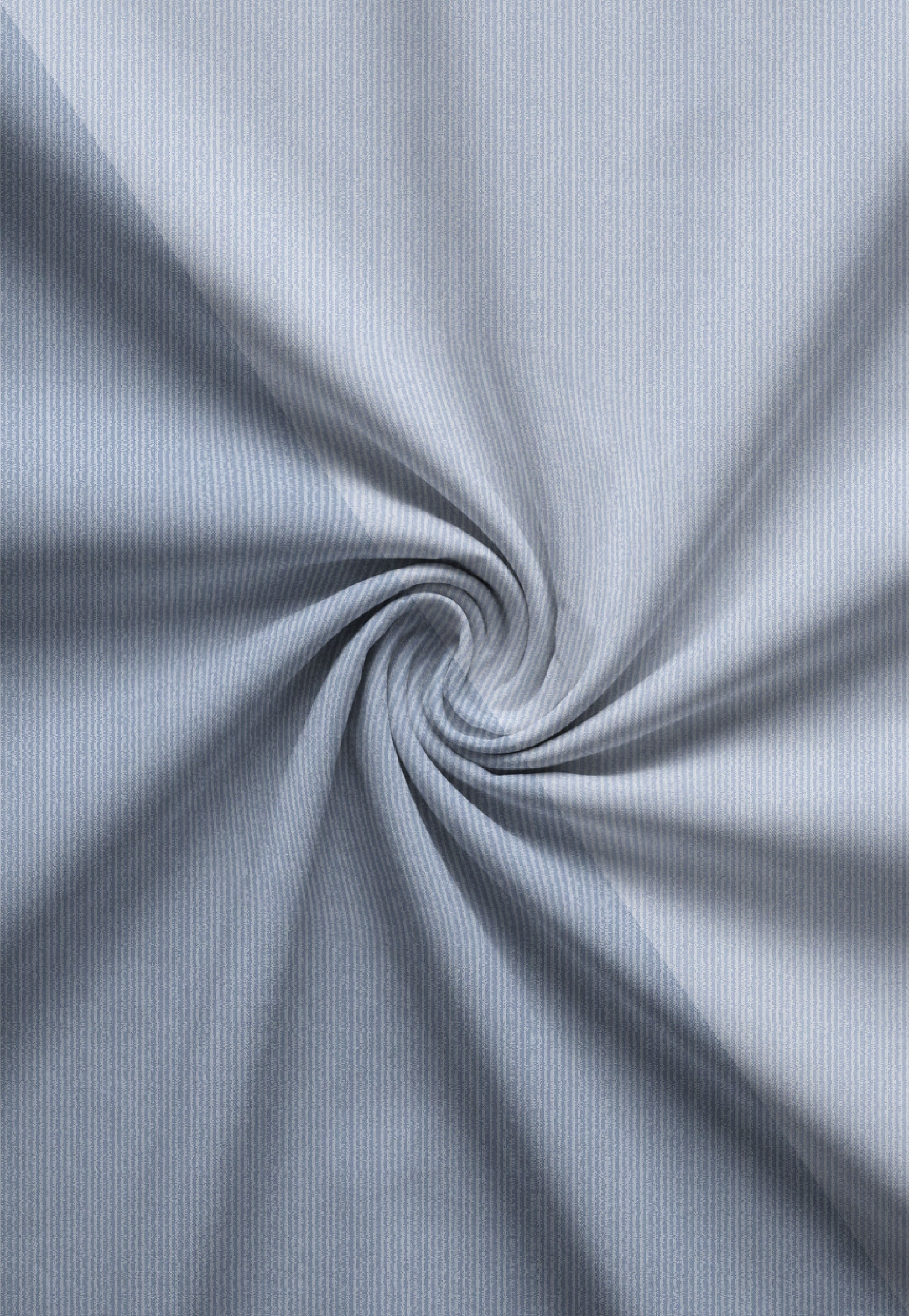 biberna Mako-Satin Kissenbezug Blau – Stoffmuster Mako-Satin