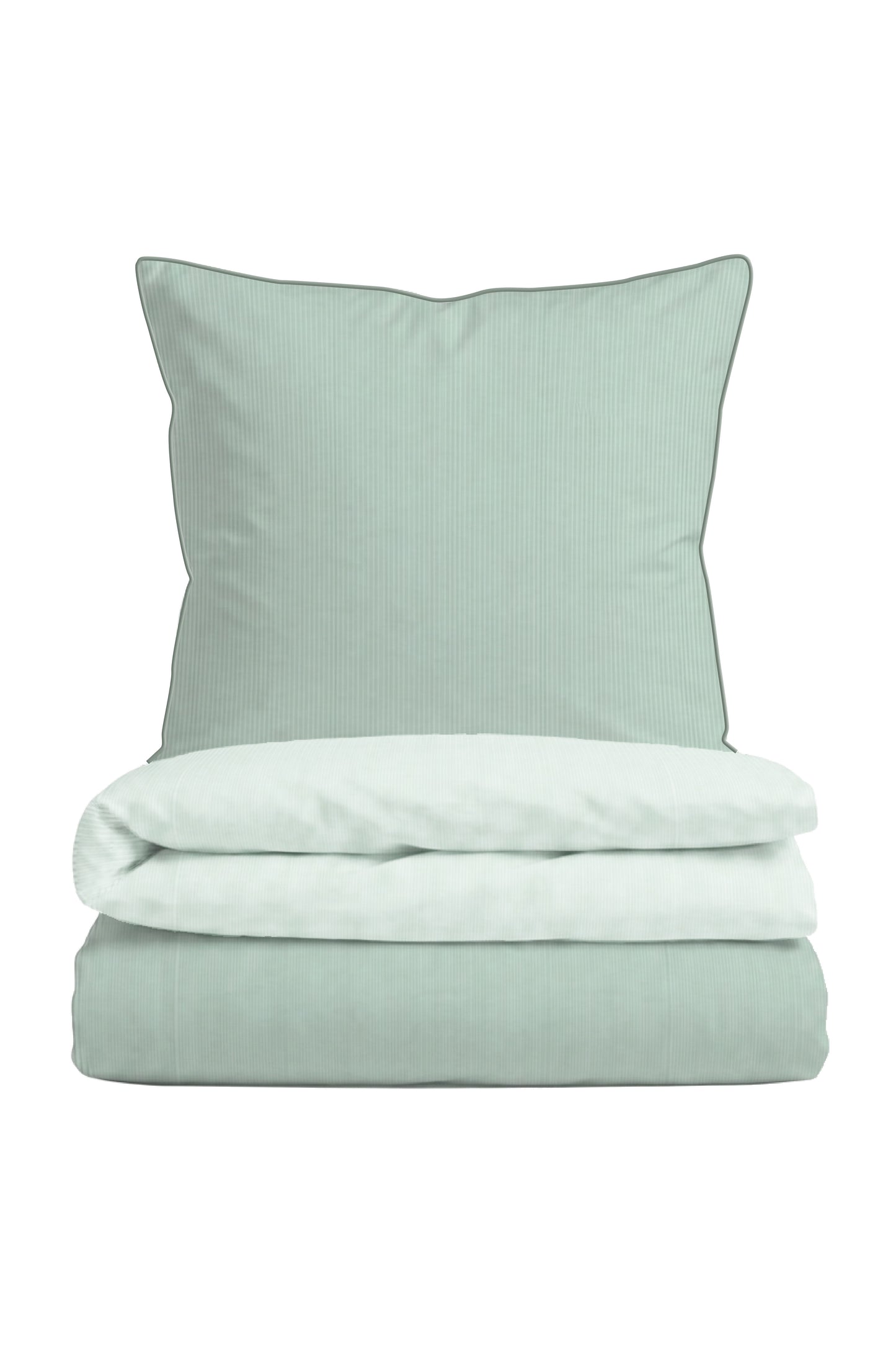 biberna Mako-Satin Bettwäsche Salbei – Mako-Satin