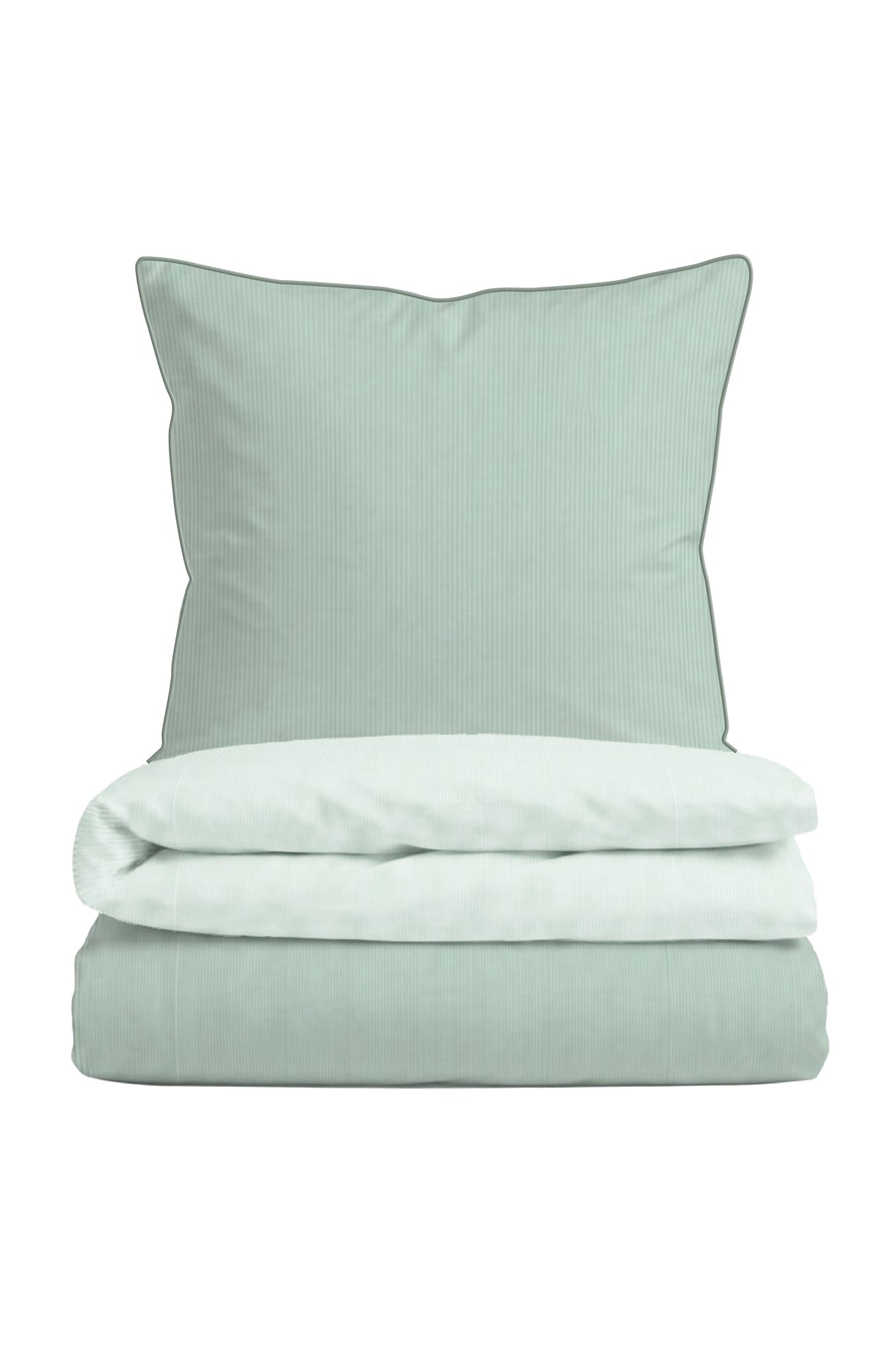 biberna Mako-Satin Bettwäsche Salbei – Mako-Satin