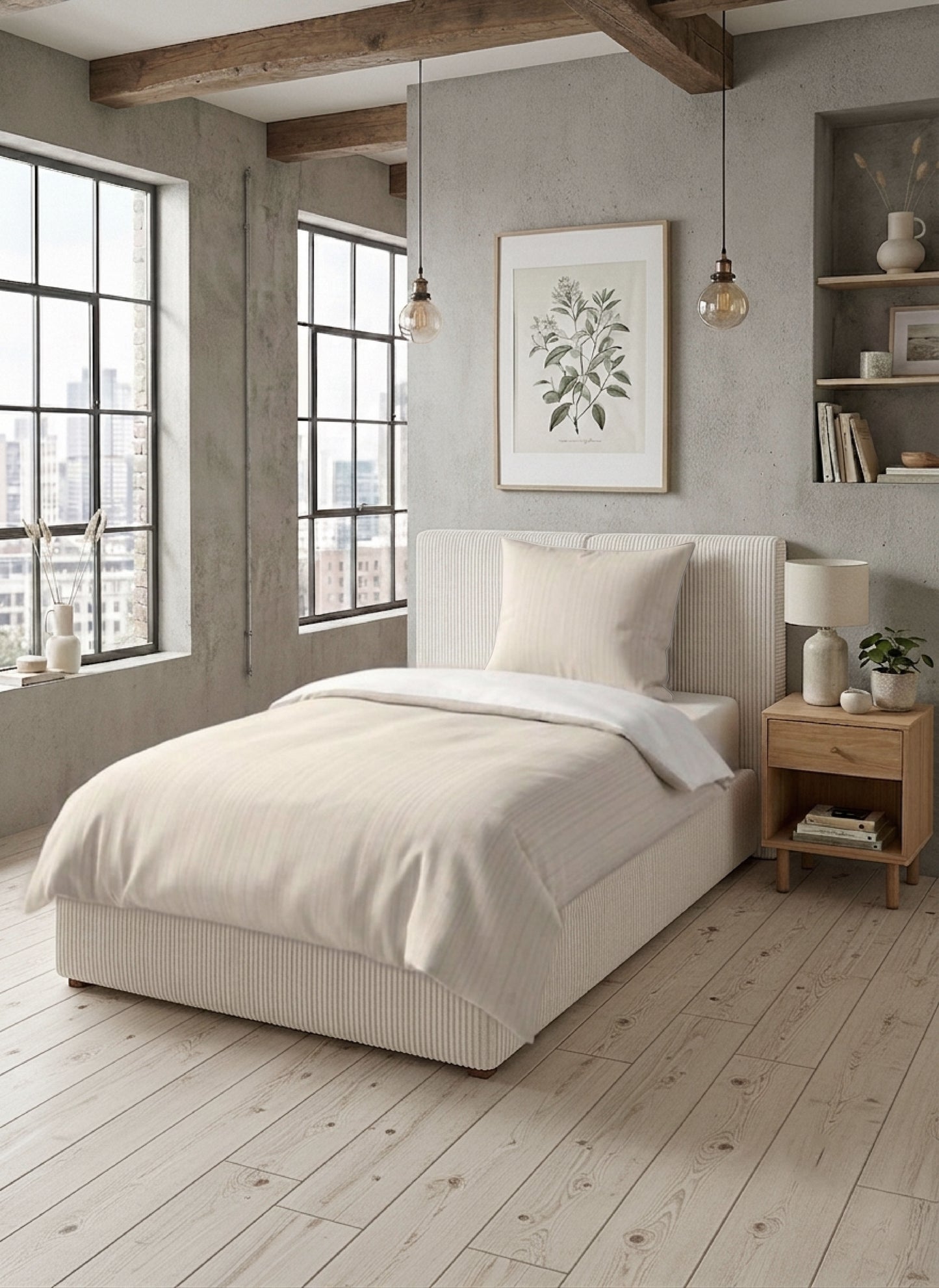 biberna Mako-Satin Bettwäsche Natur – Produktdetail