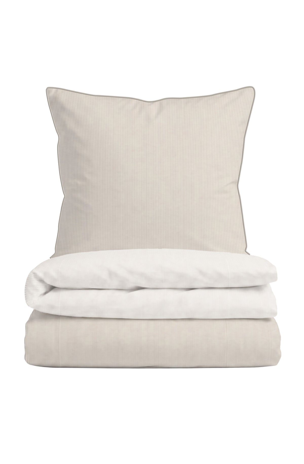 biberna Mako-Satin Bettwäsche Natur – Mako-Satin