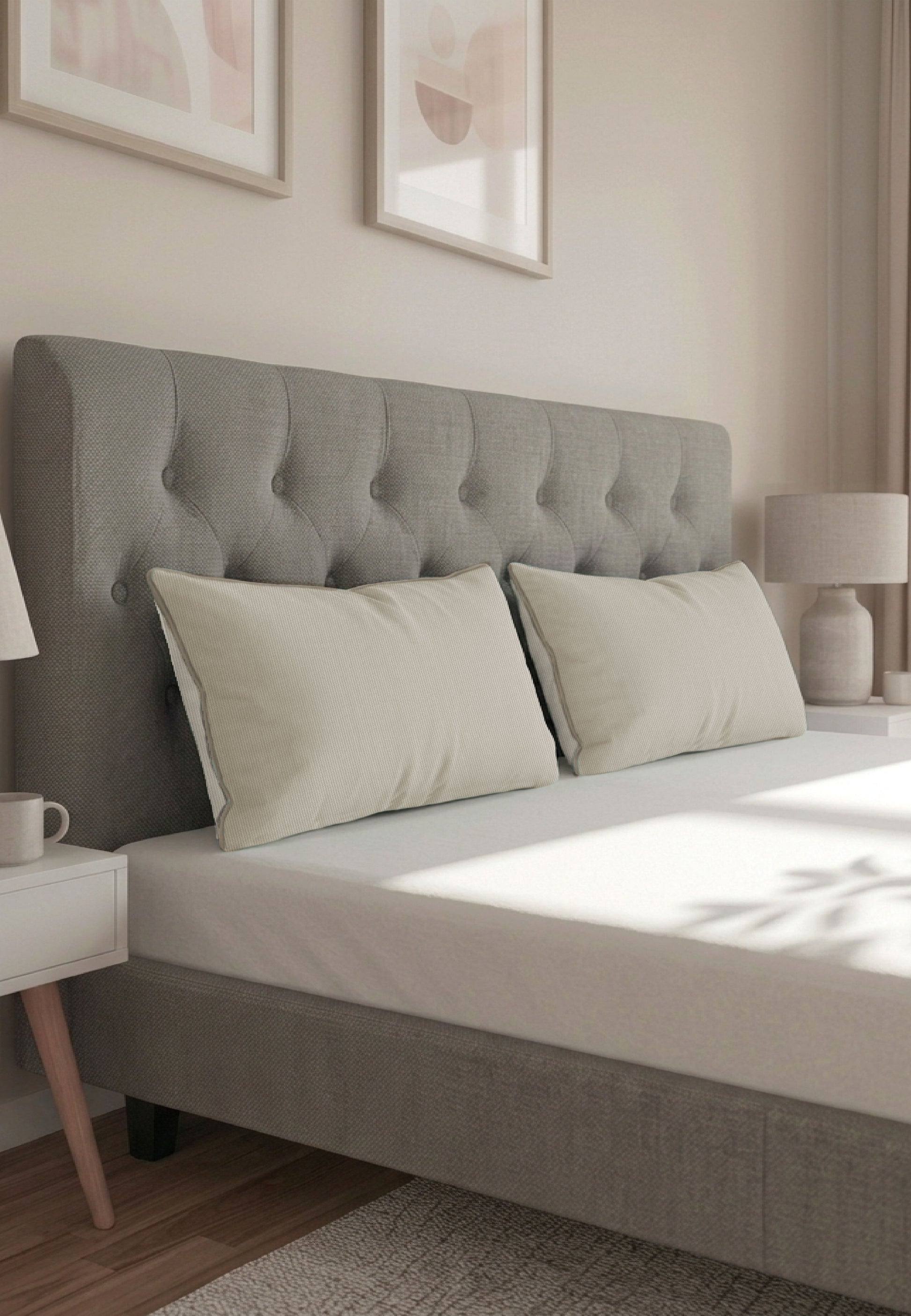 biberna Mako-Satin Kissenbezug Natur – Produktdetail