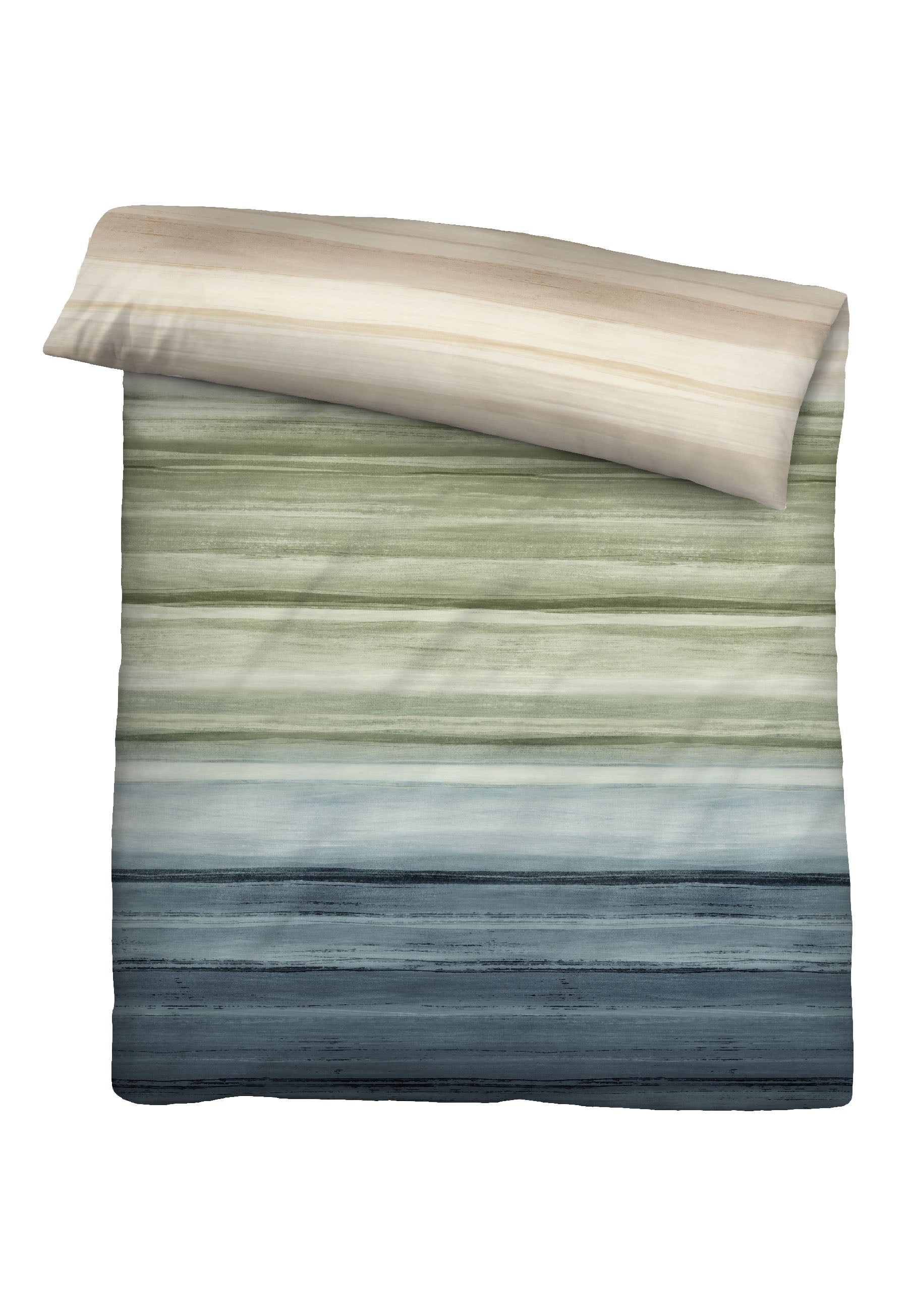biberna Mako-Satin Bettwäsche Pistaziengrün – Produktdetail