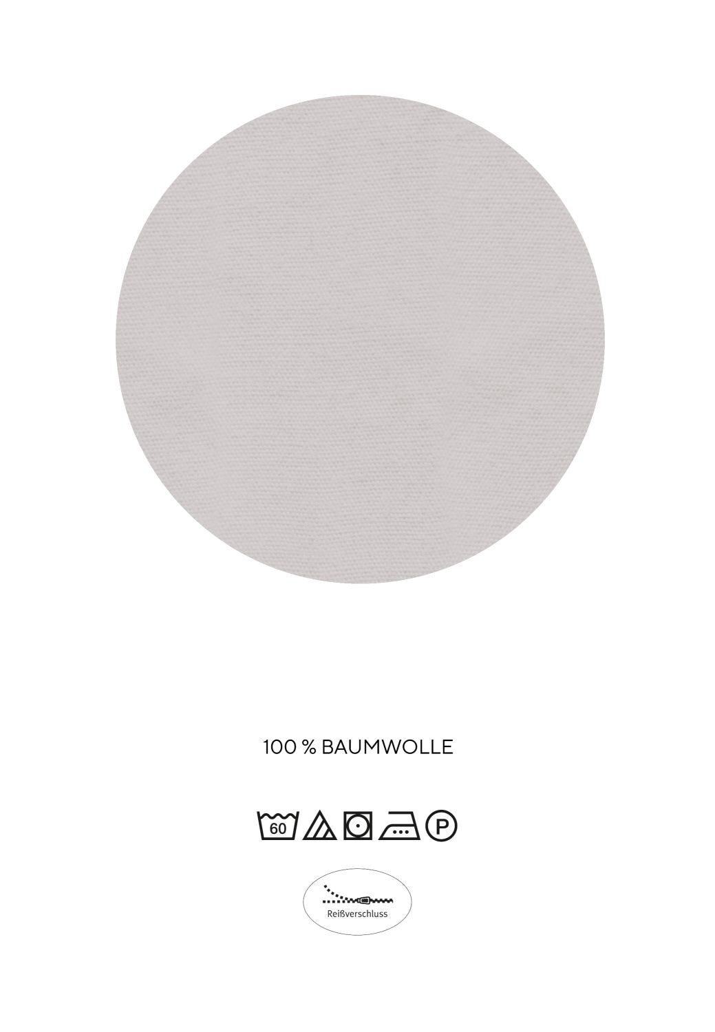 biberna Perkal Bettwäsche Sturmgrau – Produktdetail