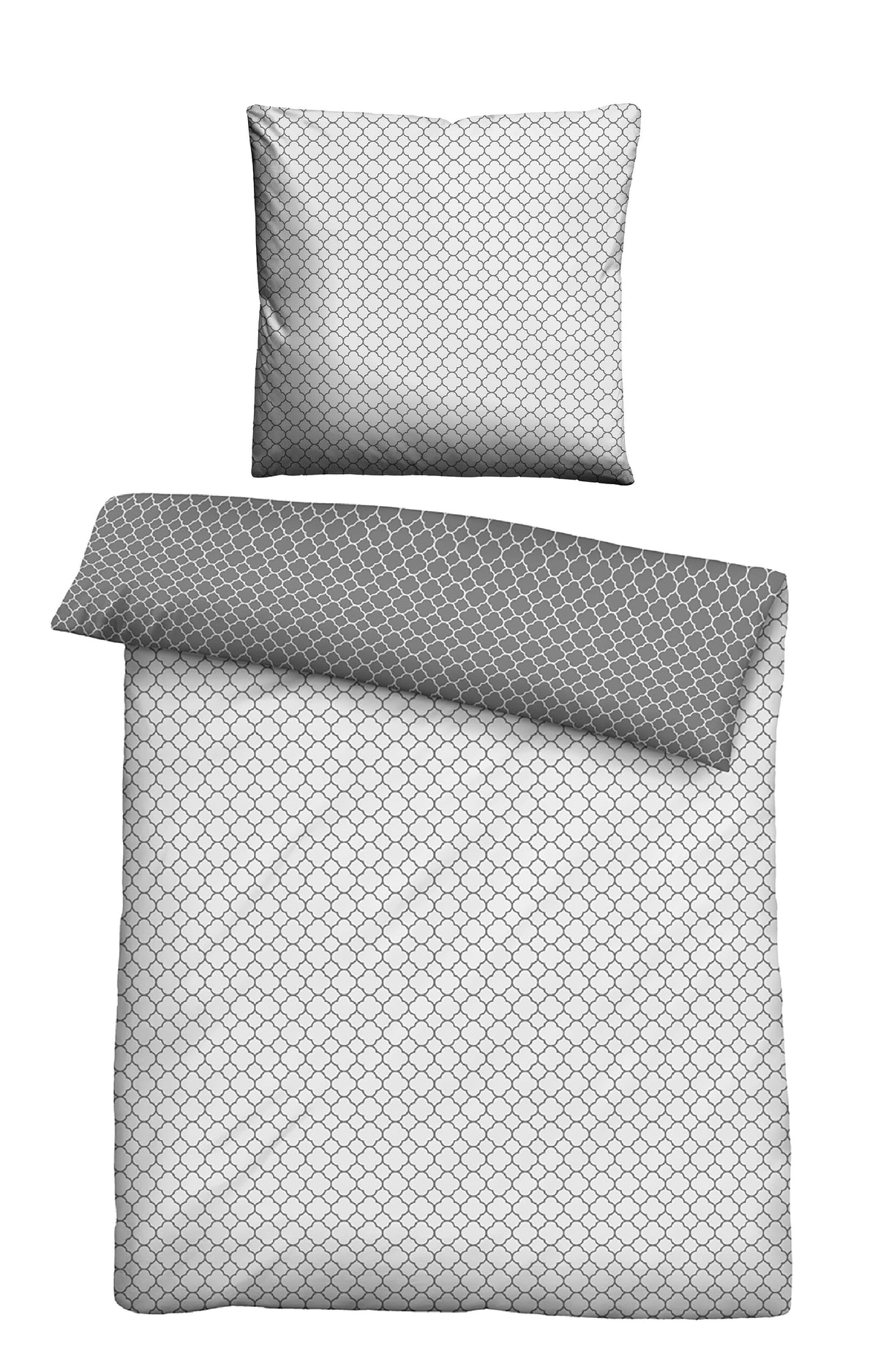 biberna Mako-Satin Bettwäsche Sturmgrau – Mako-Satin