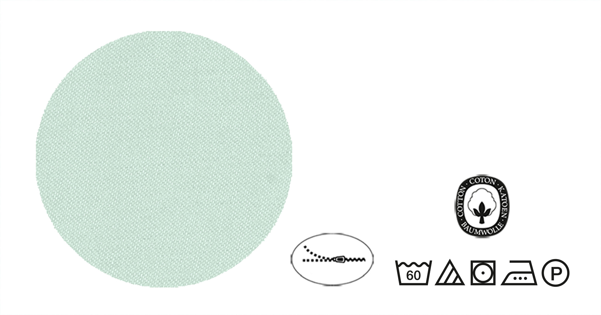 biberna Mako-Satin Bettwäsche Mint – Produktdetail