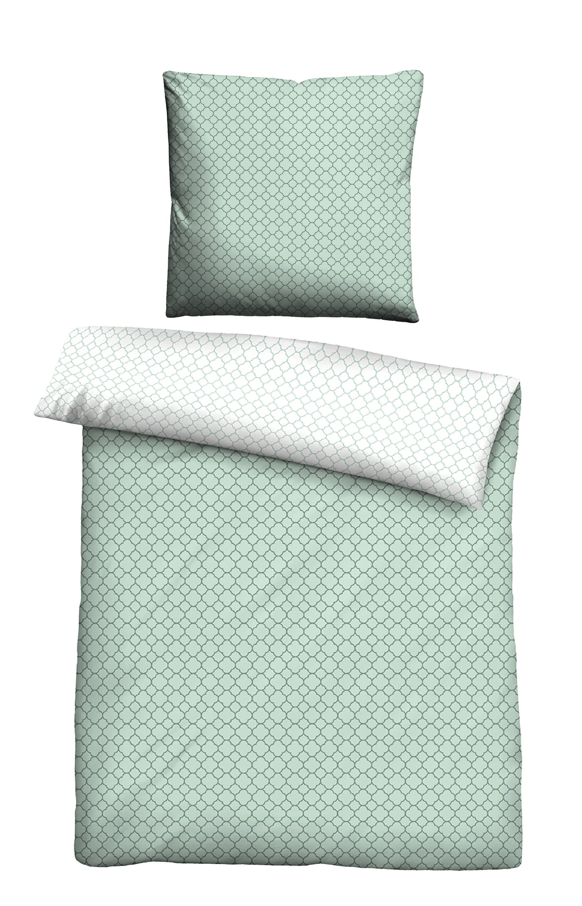 biberna Mako-Satin Bettwäsche Mint – Mako-Satin