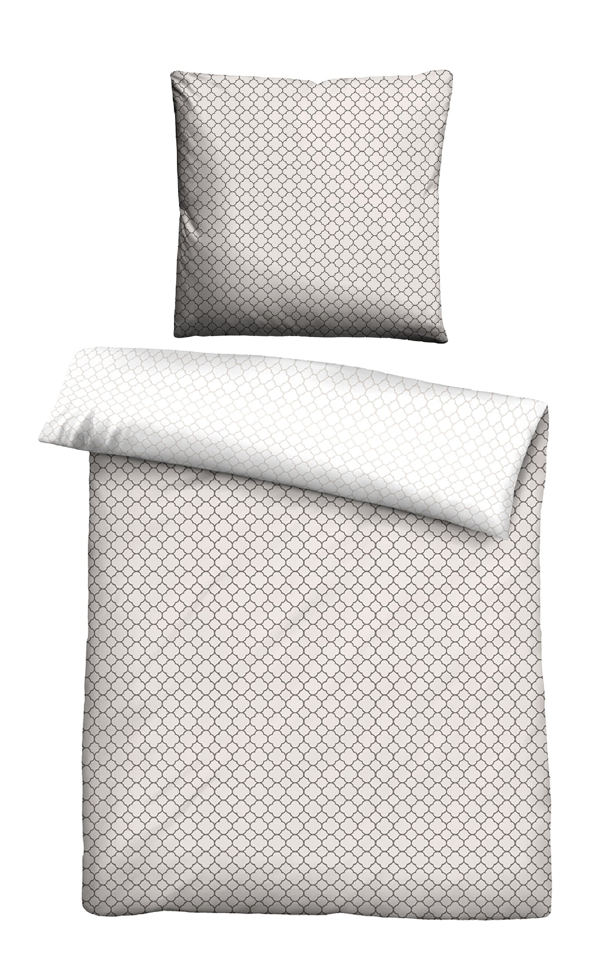 biberna Mako-Satin Bettwäsche Taupe – Mako-Satin