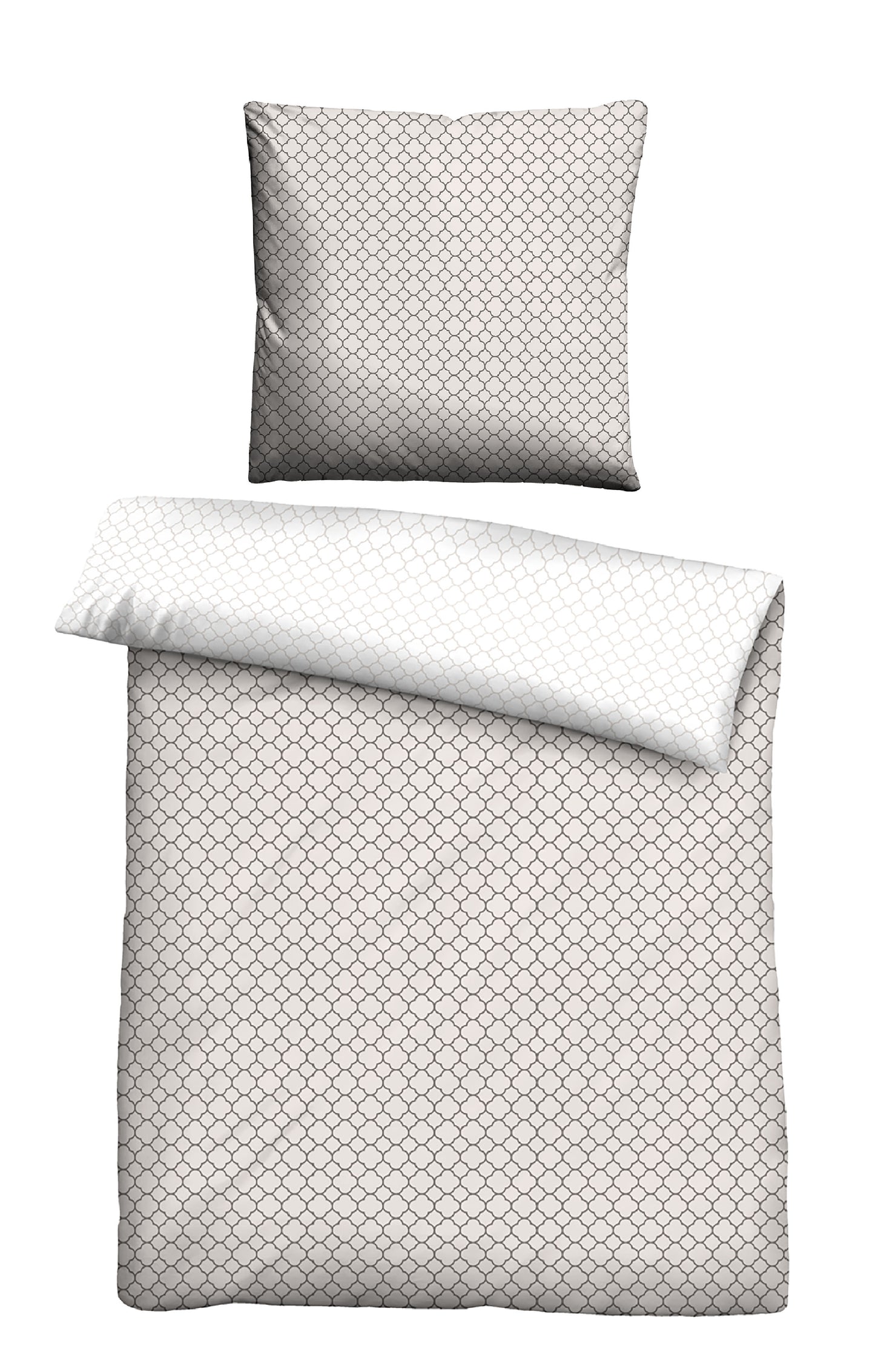 biberna Mako-Satin Bettwäsche Taupe – Mako-Satin