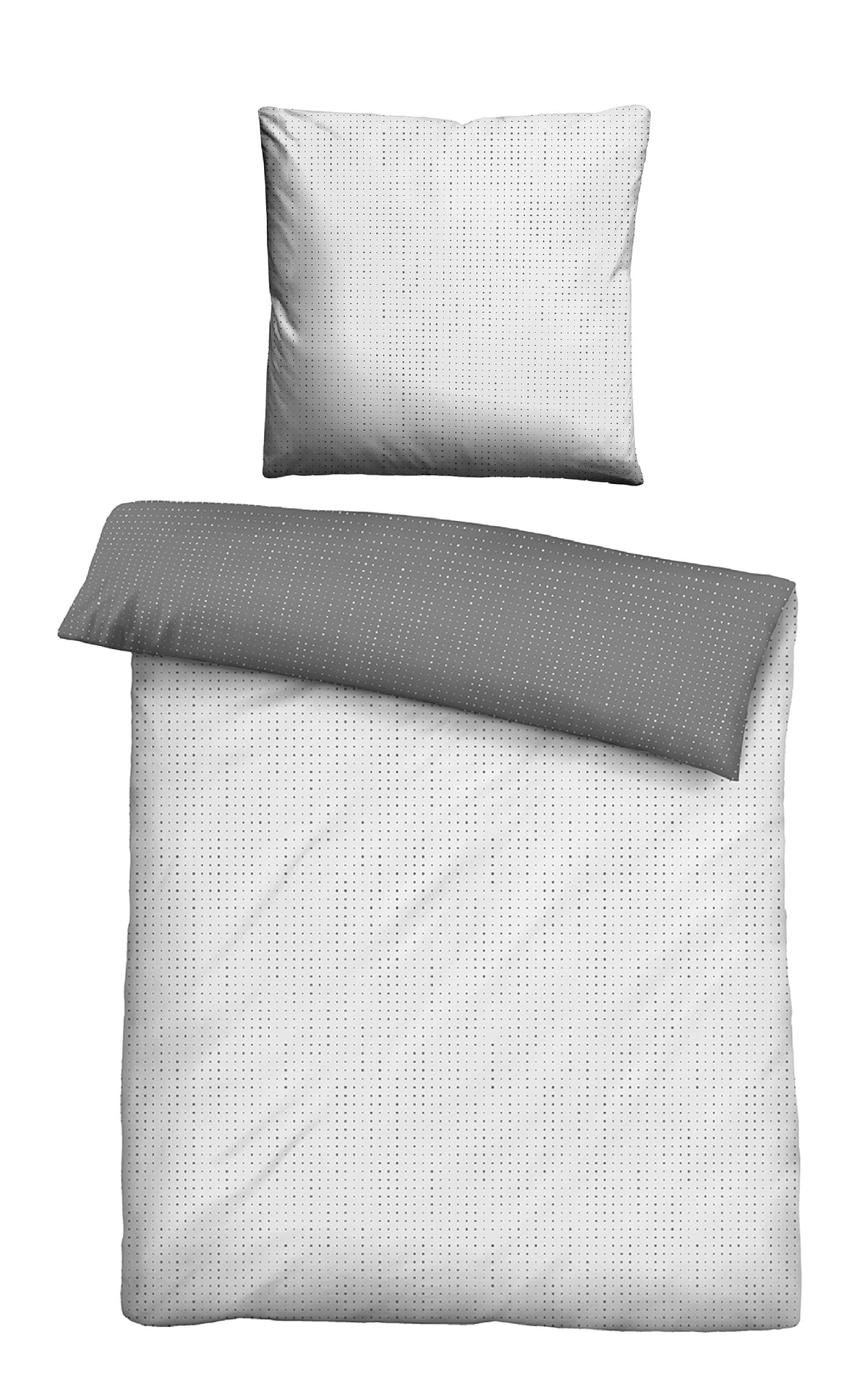 biberna Mako-Satin Bettwäsche Sturmgrau – Mako-Satin