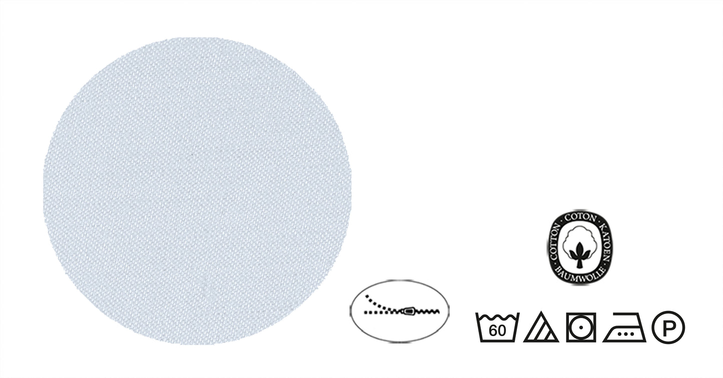 biberna Mako-Satin Bettwäsche Blau – Produktdetail