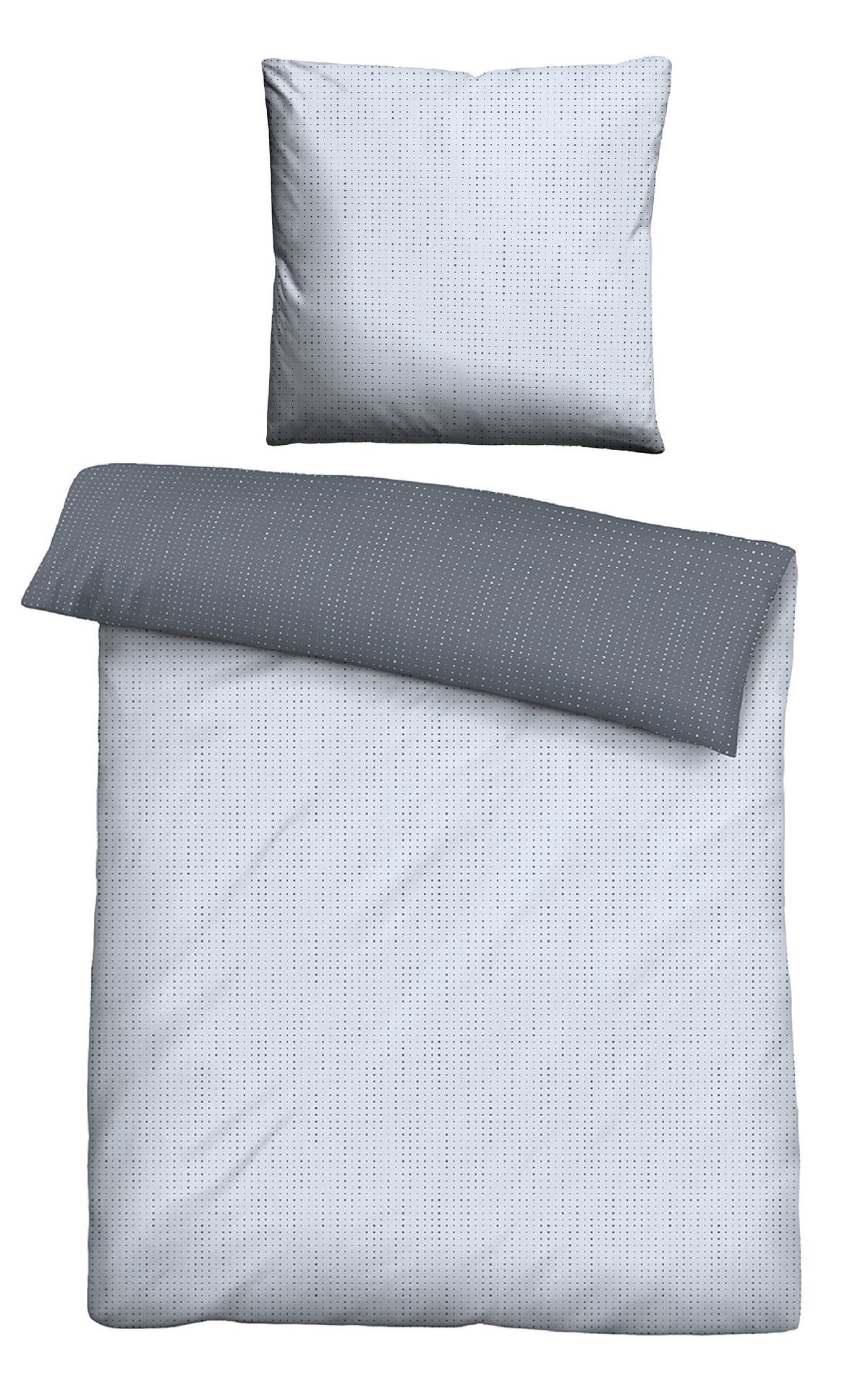biberna Mako-Satin Bettwäsche Blau – Mako-Satin