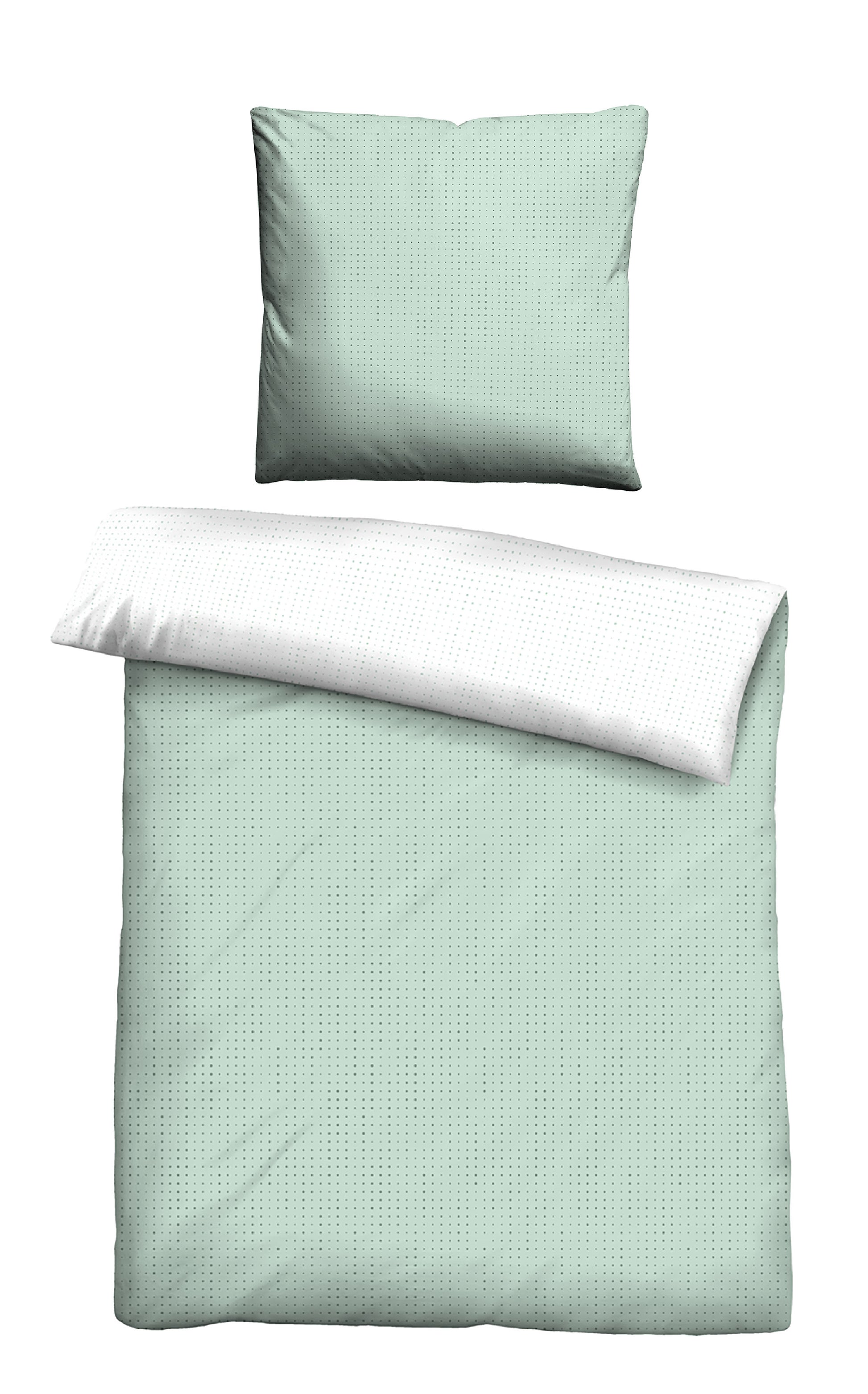 biberna Mako-Satin Bettwäsche Mint – Mako-Satin