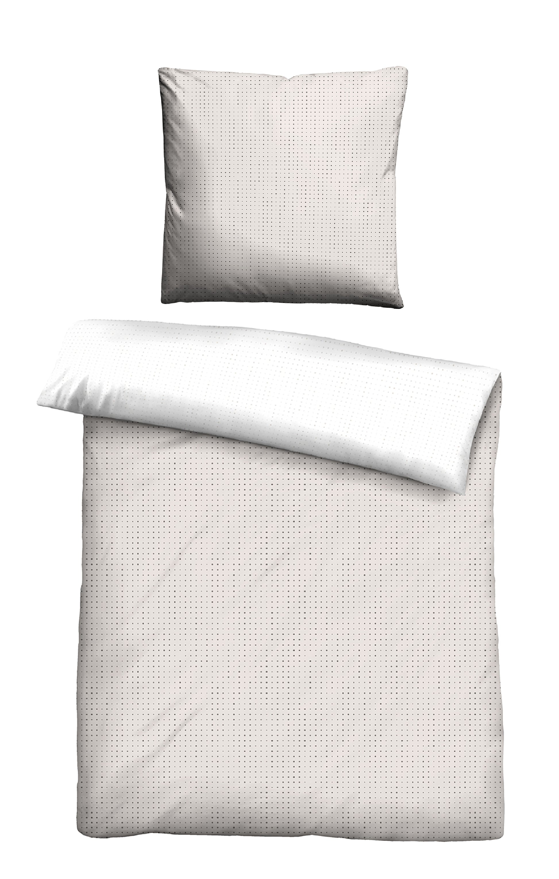 biberna Mako-Satin Bettwäsche Taupe – Mako-Satin