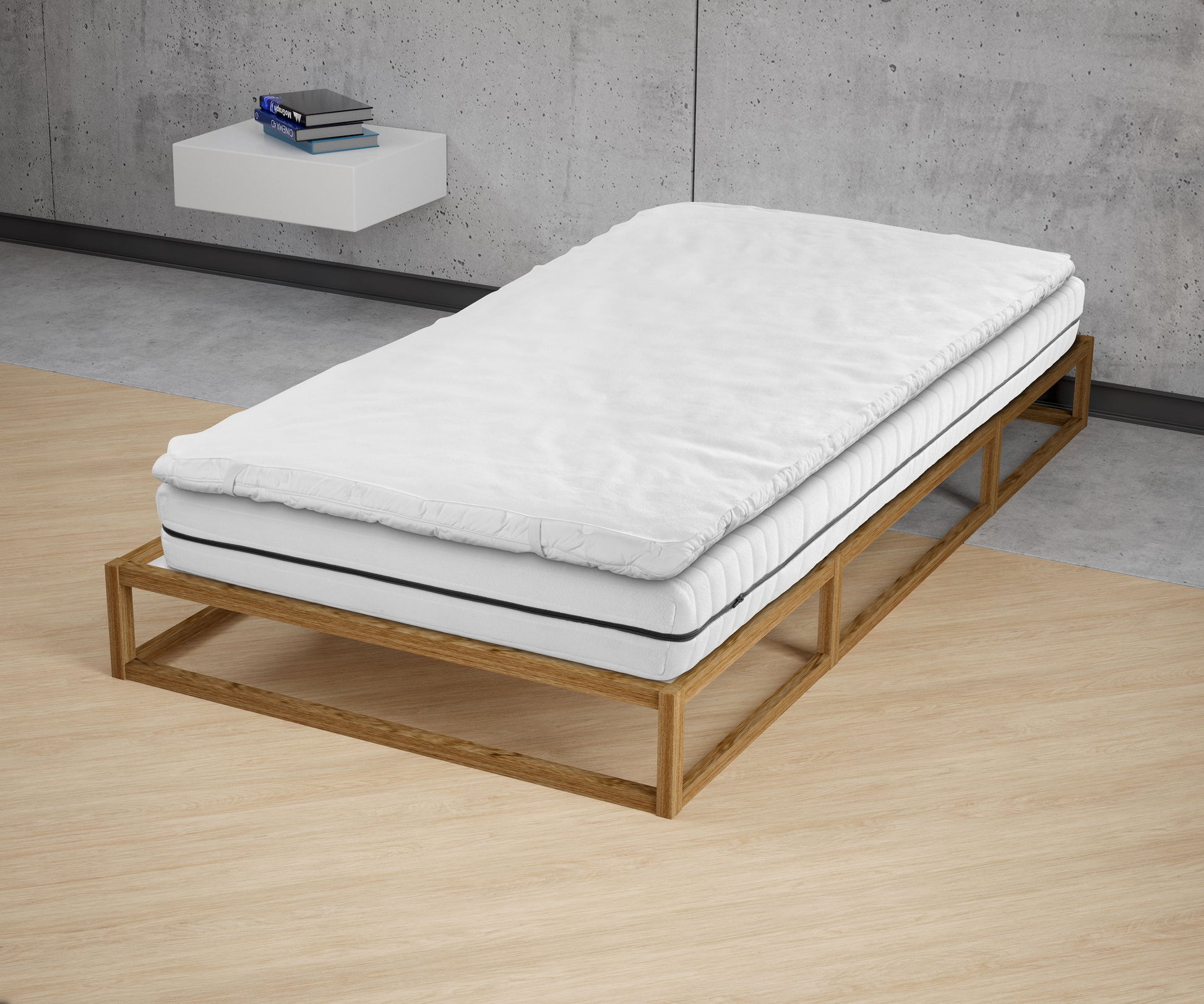 Sleep & Protect wasserundurchlässige Molton-Matratzenauflage für Topper