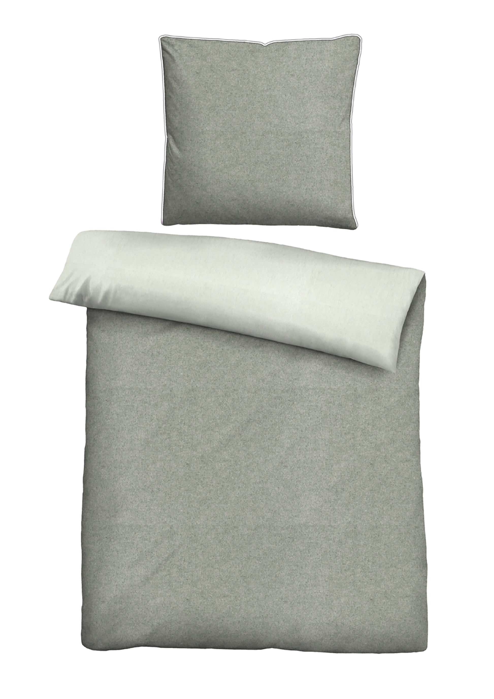 biberna Melange-Flanell Bettwäsche – Melange-Flanell