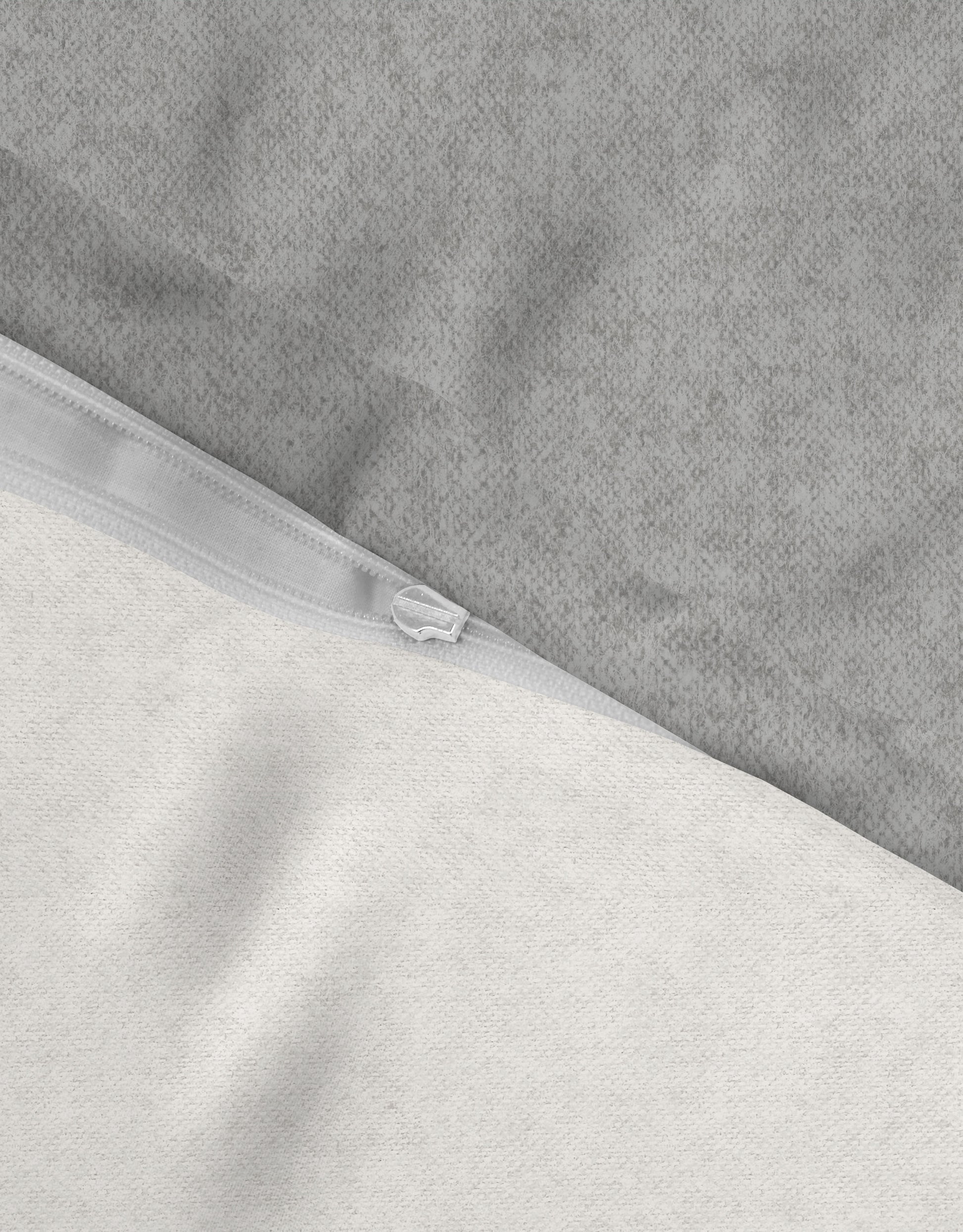 biberna Melange-Flanell Kissenbezug Sturmgrau – Produktdetail