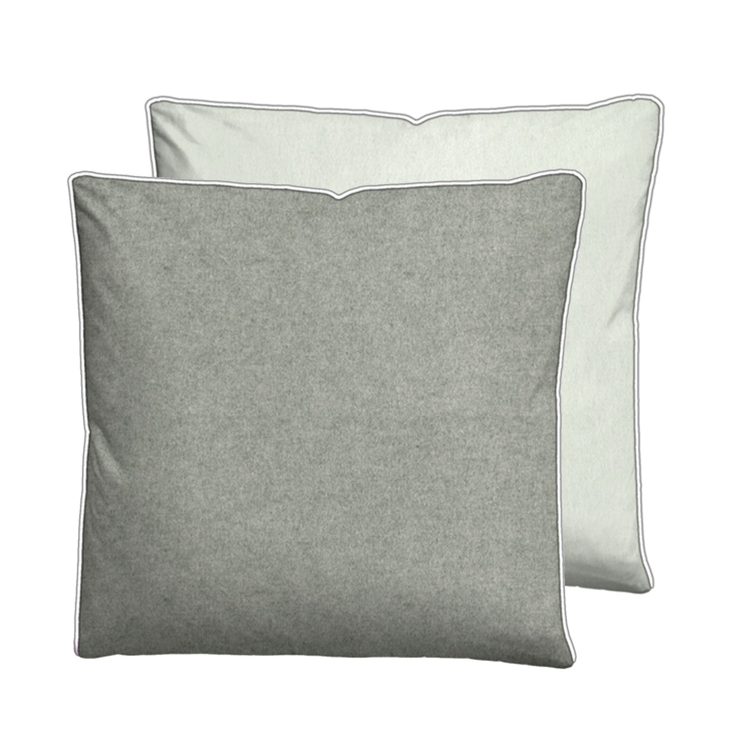 biberna Melange-Flanell Kissenbezug – Biber