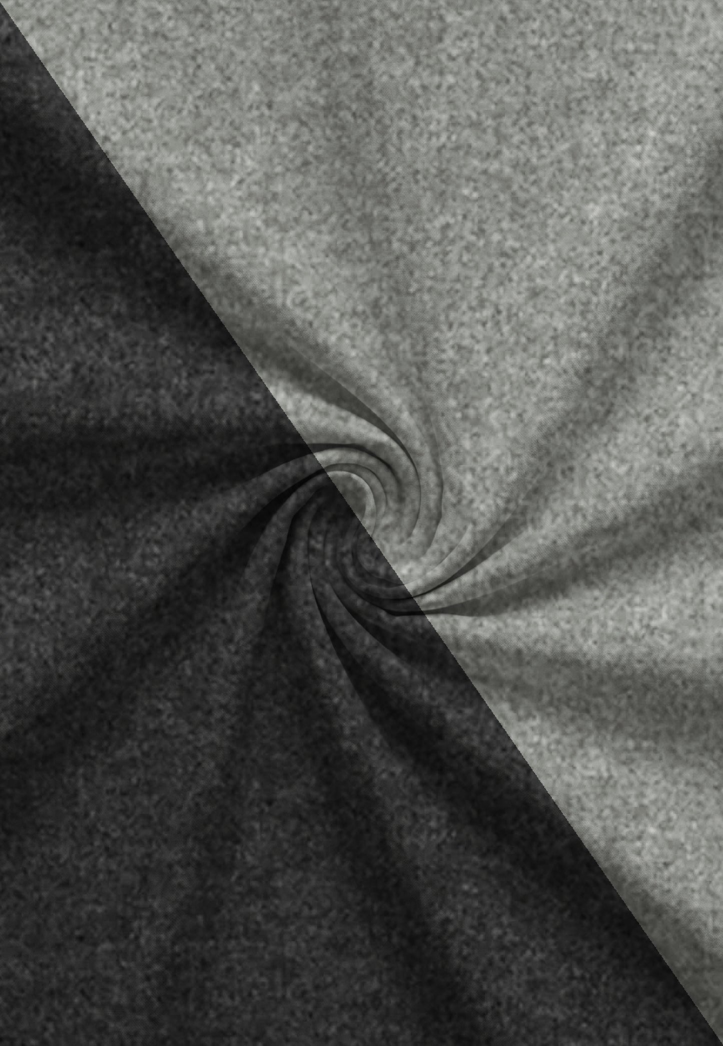 biberna Melange-Flanell Bettwäsche Titanium – Stoffmuster Biber