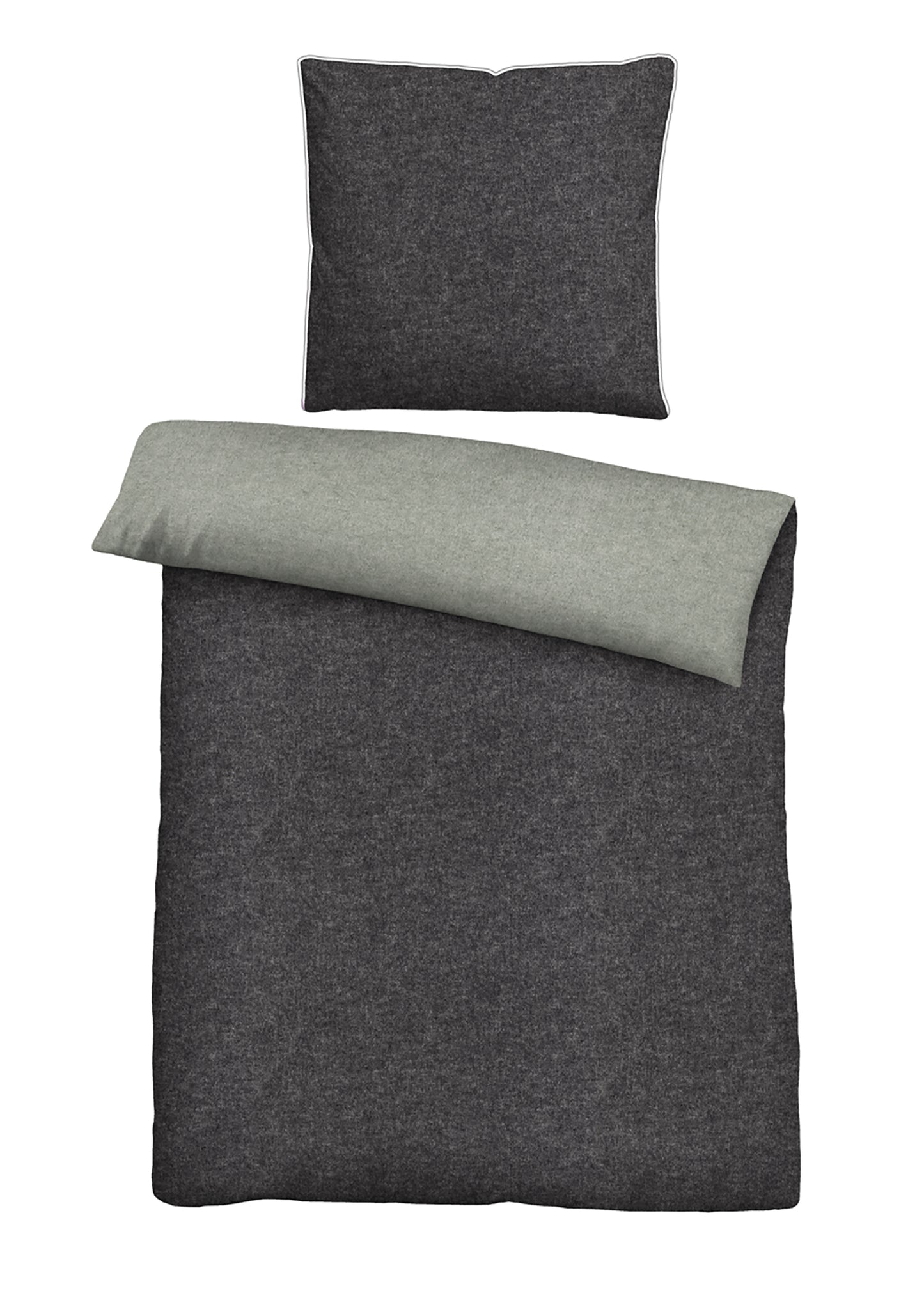 biberna Melange-Flanell Bettwäsche – Melange-Flanell Bettwäsche