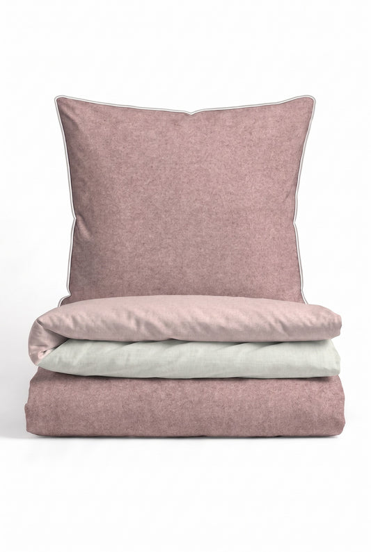 biberna Melange-Flanell Bettwäsche – Set gefaltet