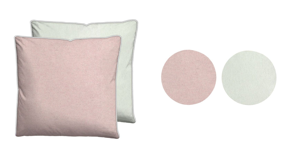 biberna Melange-Flanell Kissenbezug – Rose