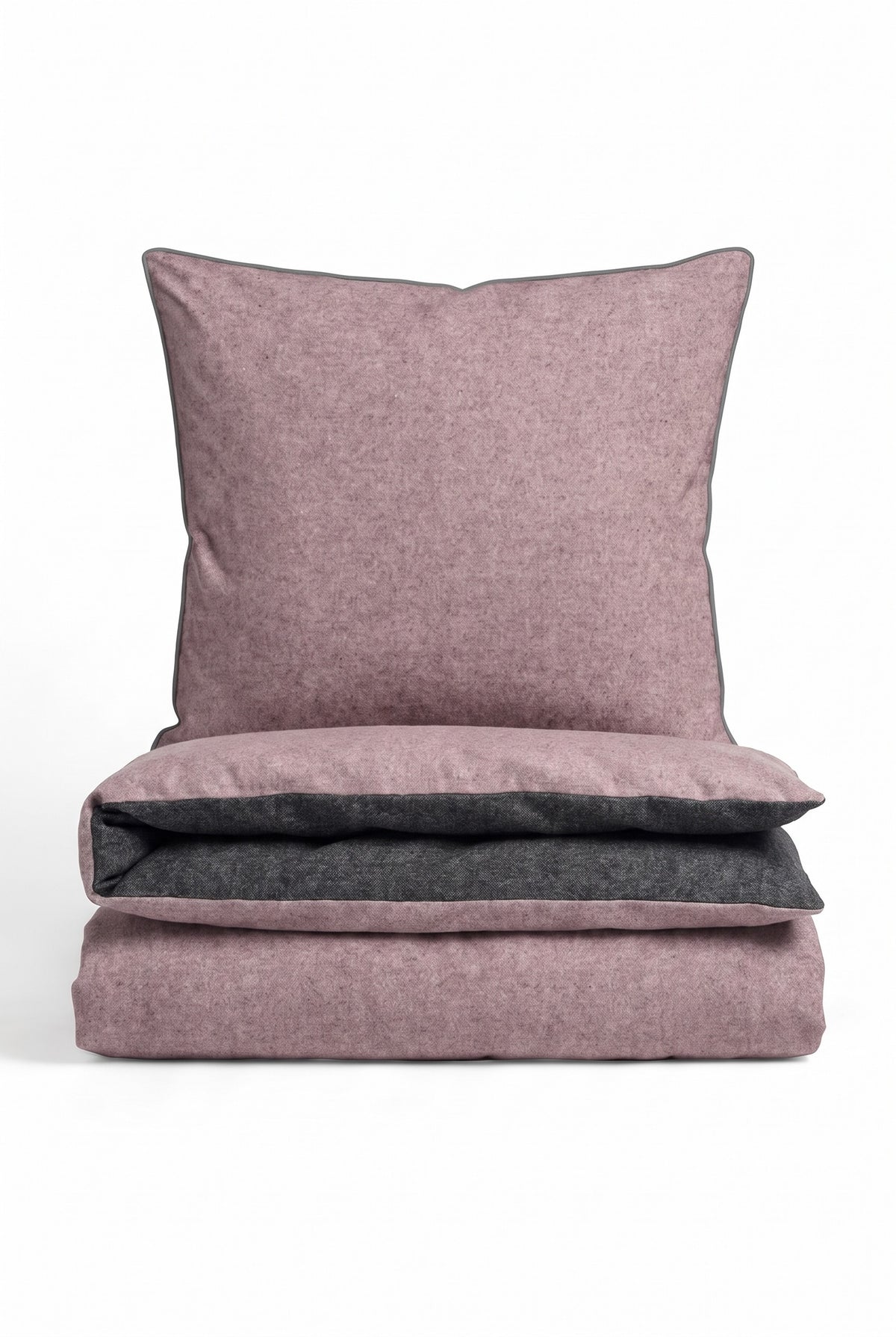 biberna Melange-Flanell Bettwäsche – Set gefaltet