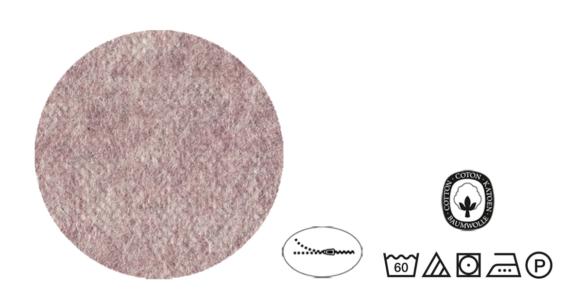 biberna Melange-Flanell Kissenbezug – Brombeer