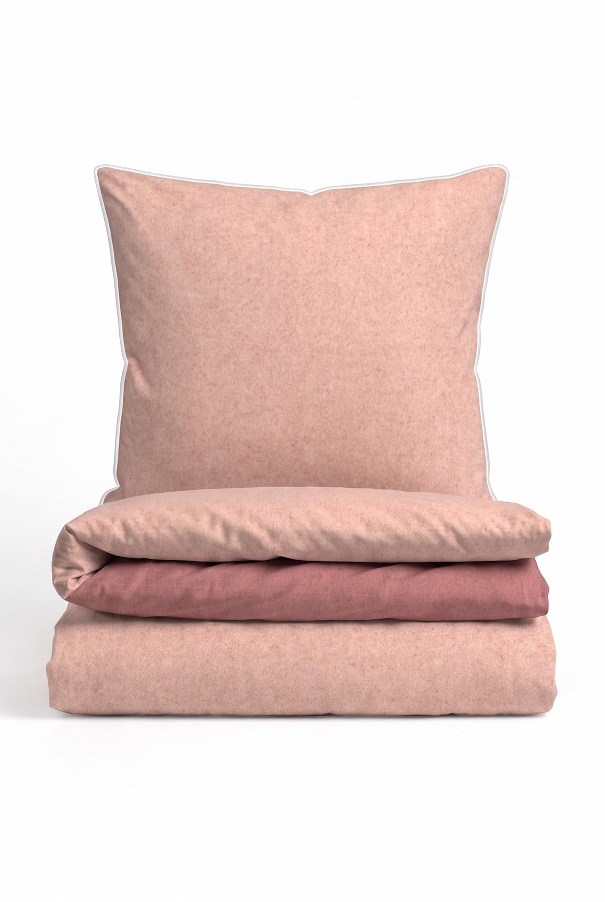 biberna Melange-Flanell Bettwäsche - Set gefaltet