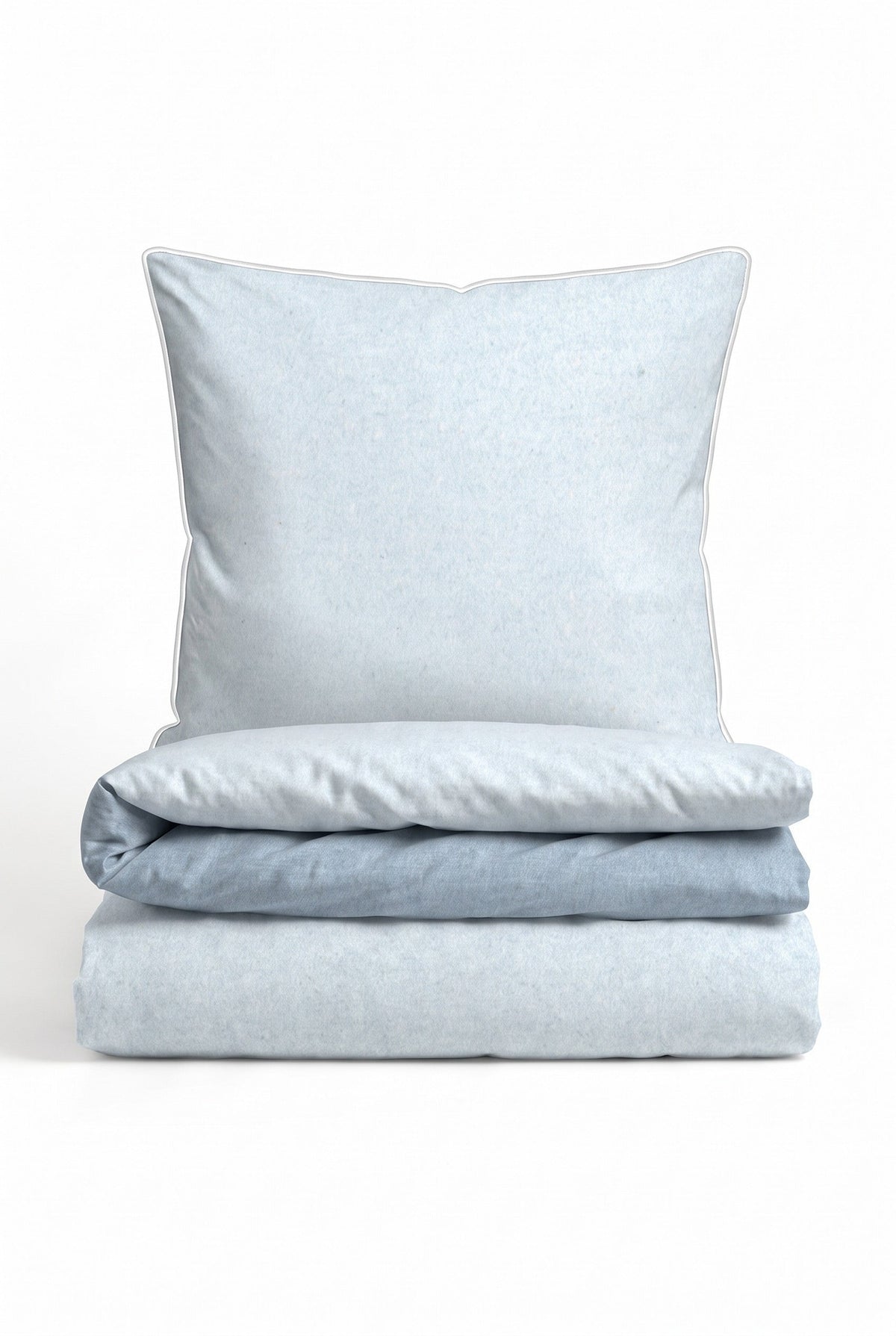 biberna Melange-Flanell Bettwäsche - Set gefaltet