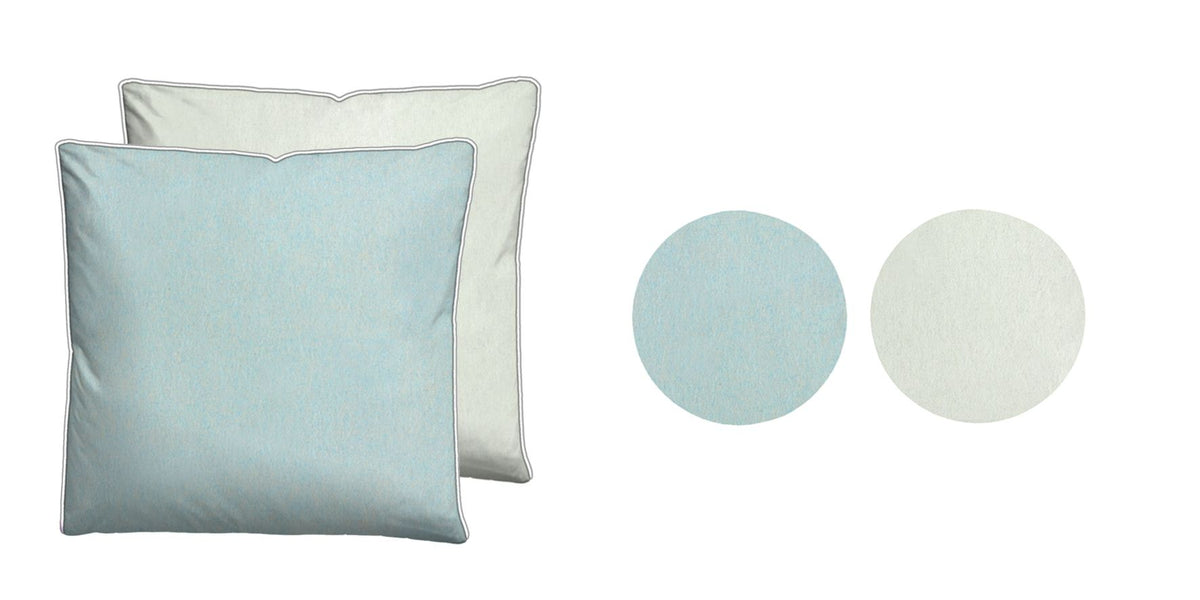 biberna Melange-Flanell Kissenbezug – Ciel