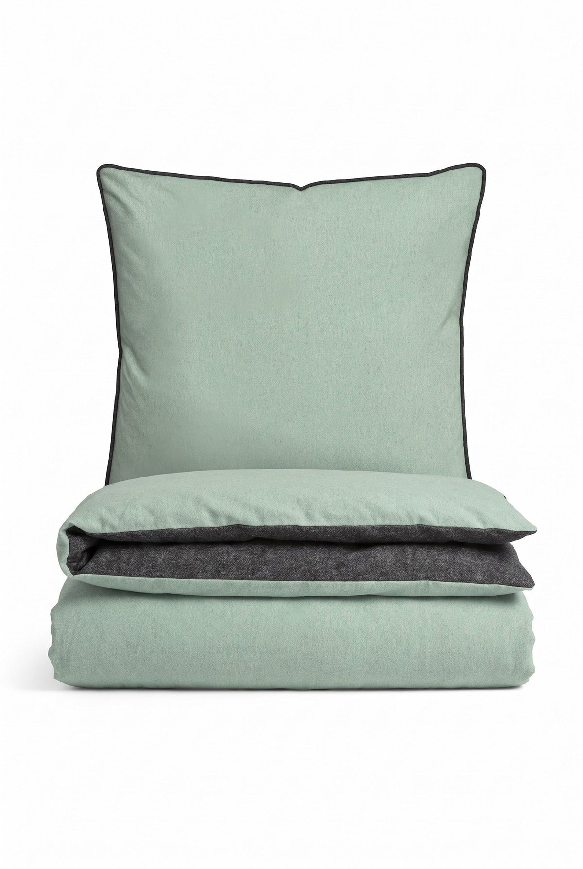 biberna Melange-Flanell Bettwäsche - Set gefaltet