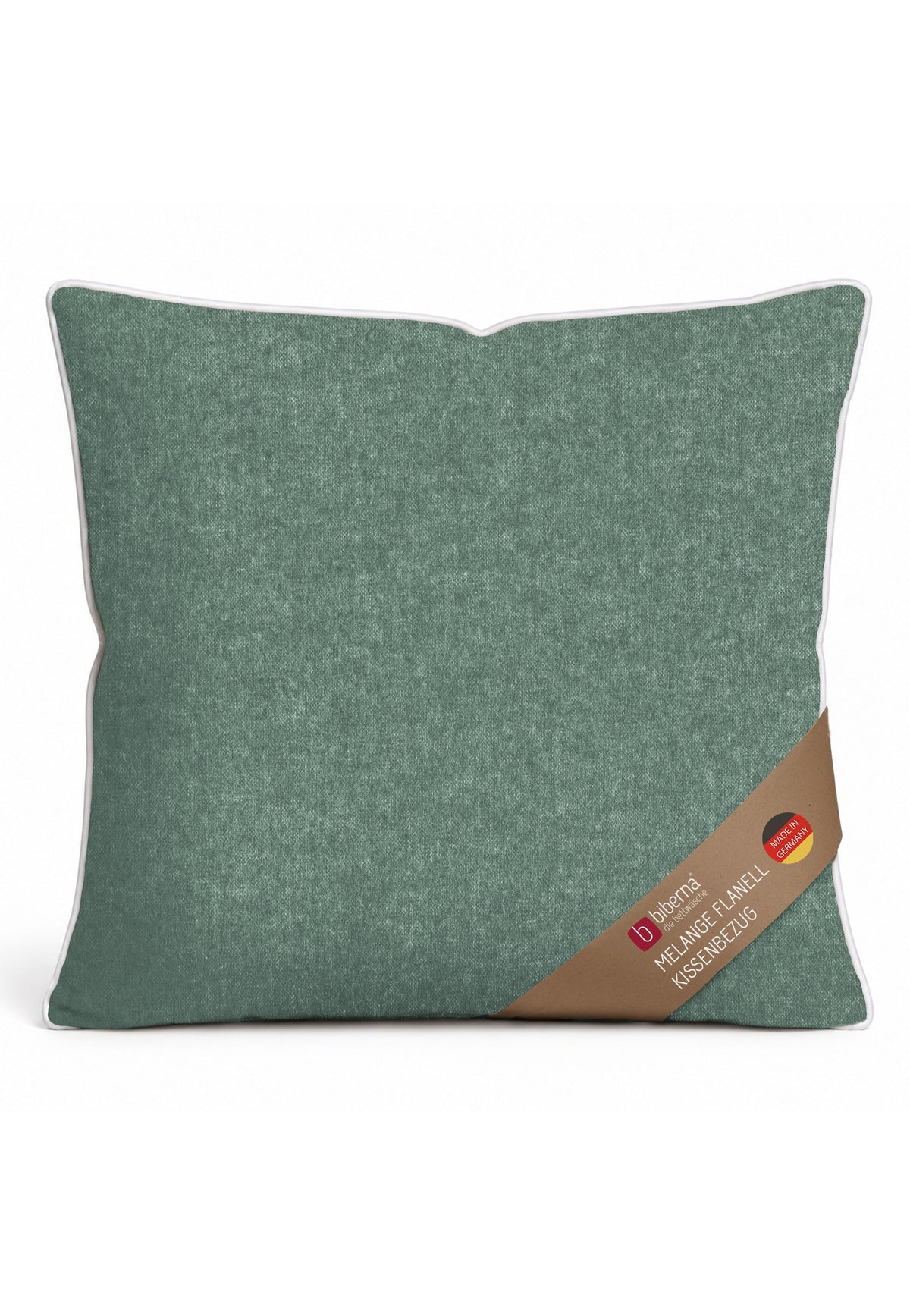 biberna Melange-Flanell Kissenbezug Fichte – Biber