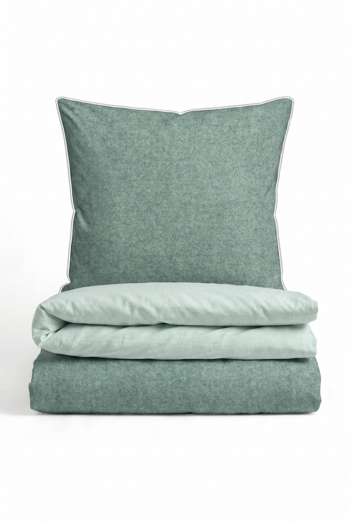 biberna Melange-Flanell Bettwäsche - Set gefaltet