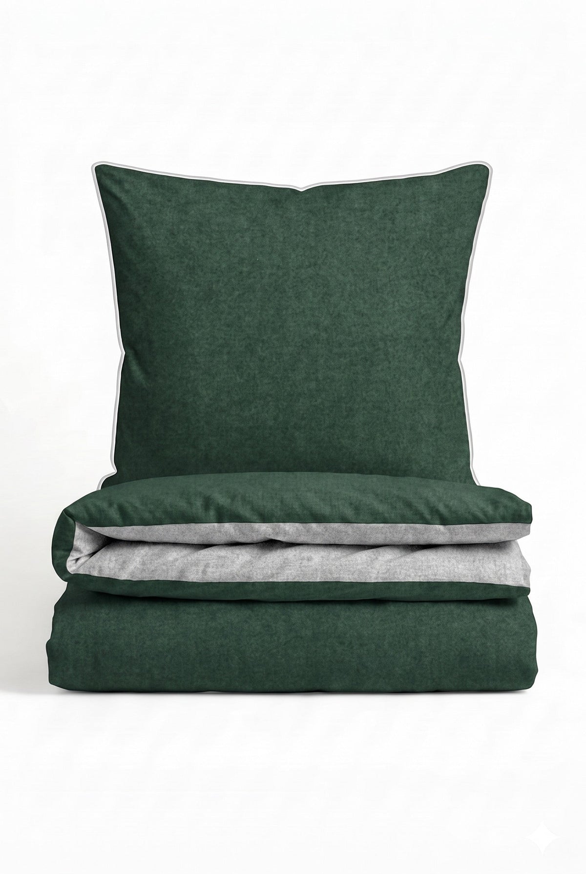 biberna Melange-Flanell Bettwäsche - Set gefaltet