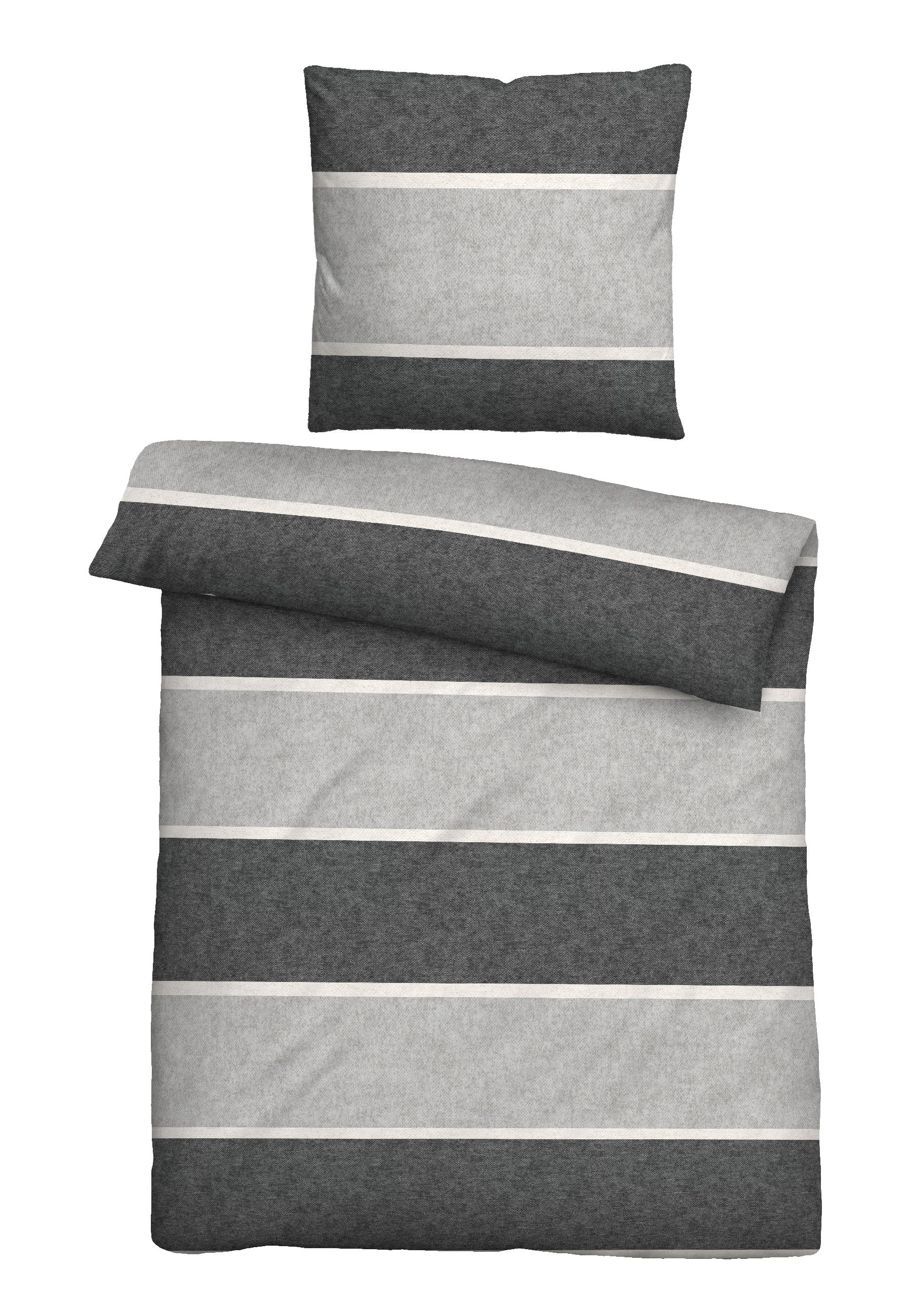 biberna Melange-Flanell Bettwäsche – Melange-Flanell