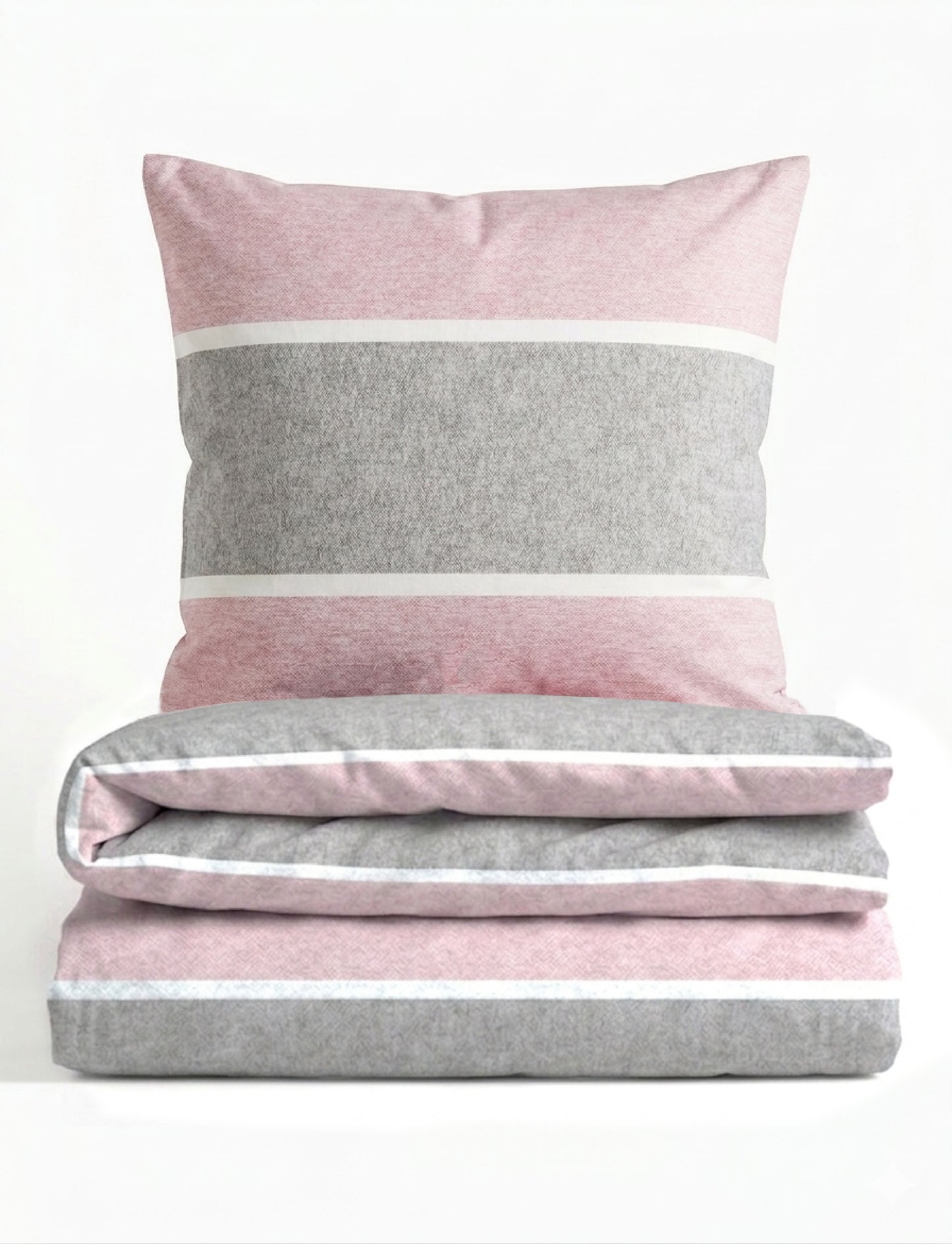 biberna Melange-Flanell Bettwäsche Rose – Melange-Flanell