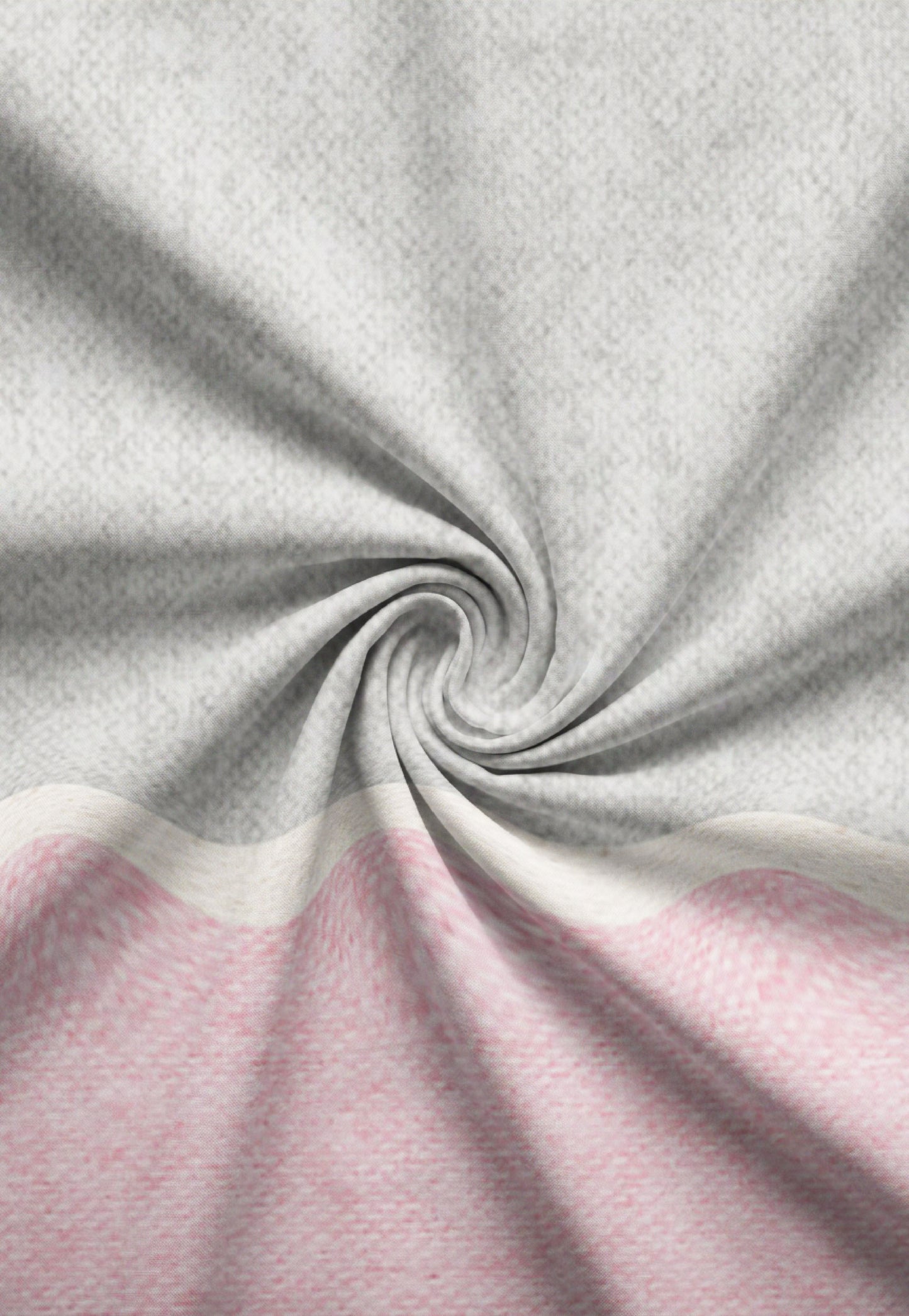 biberna Melange-Flanell Bettwäsche Rose – Stoffmuster Melange-Flanell