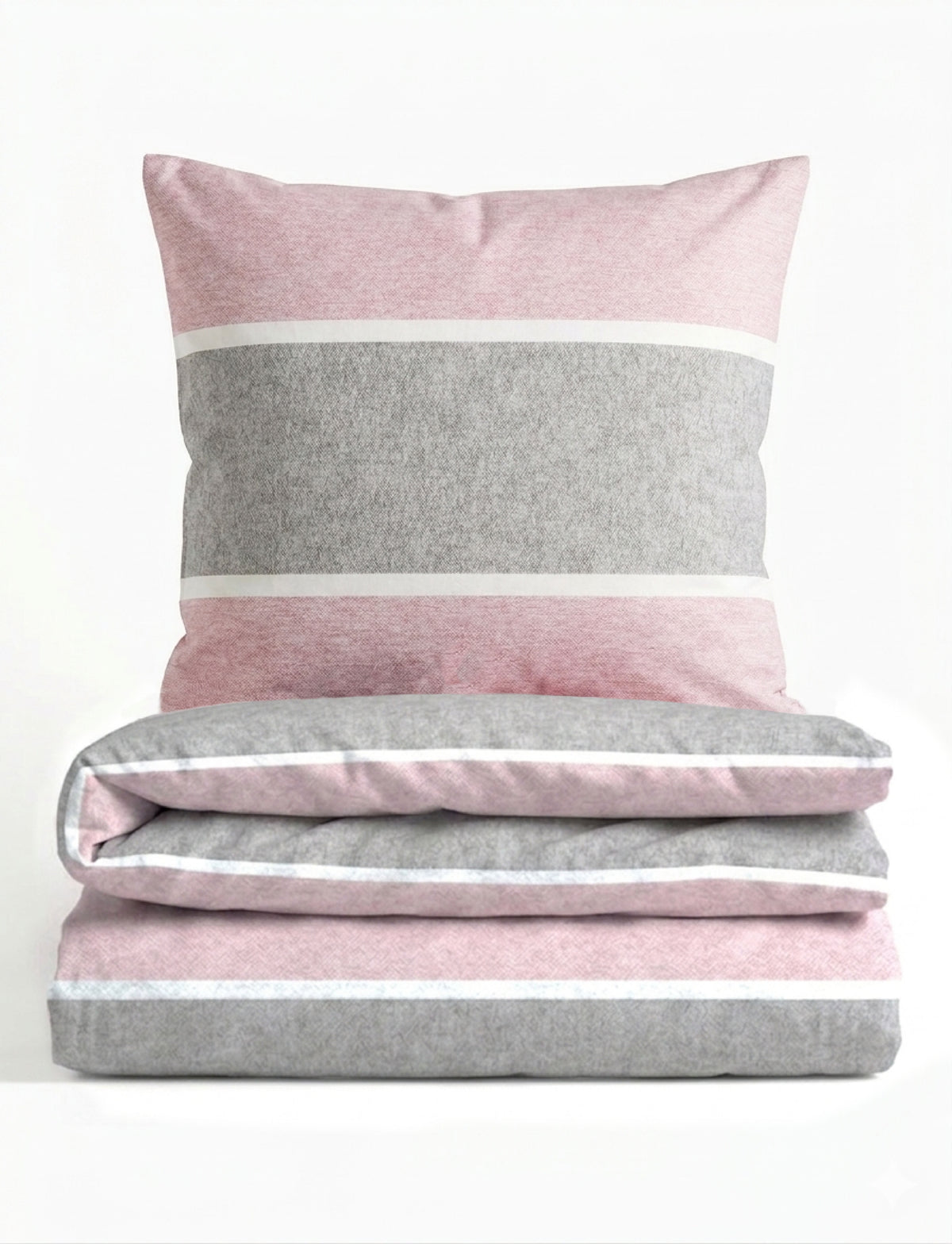 biberna Melange-Flanell Bettwäsche Rose – Melange-Flanell
