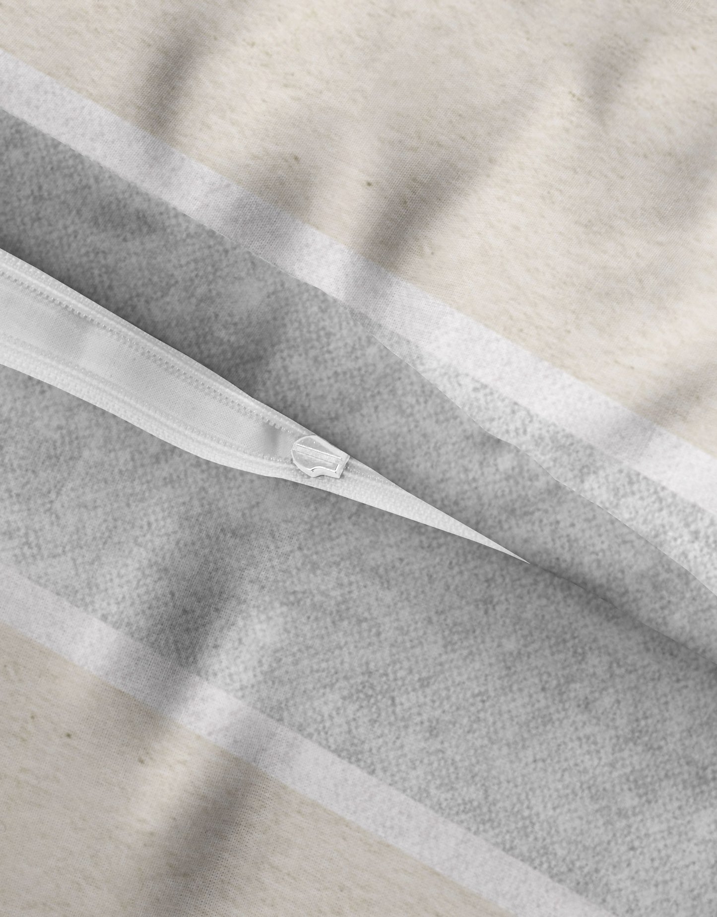 biberna Melange-Flanell Bettwäsche Kitt – Produktdetail
