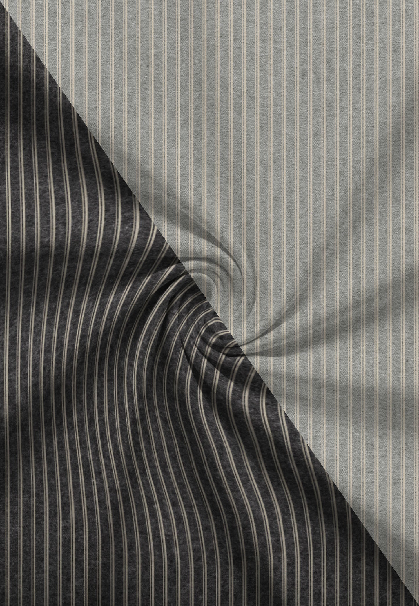 biberna Melange-Flanell Bettwäsche Titanium – Stoffmuster Melange-Flanell