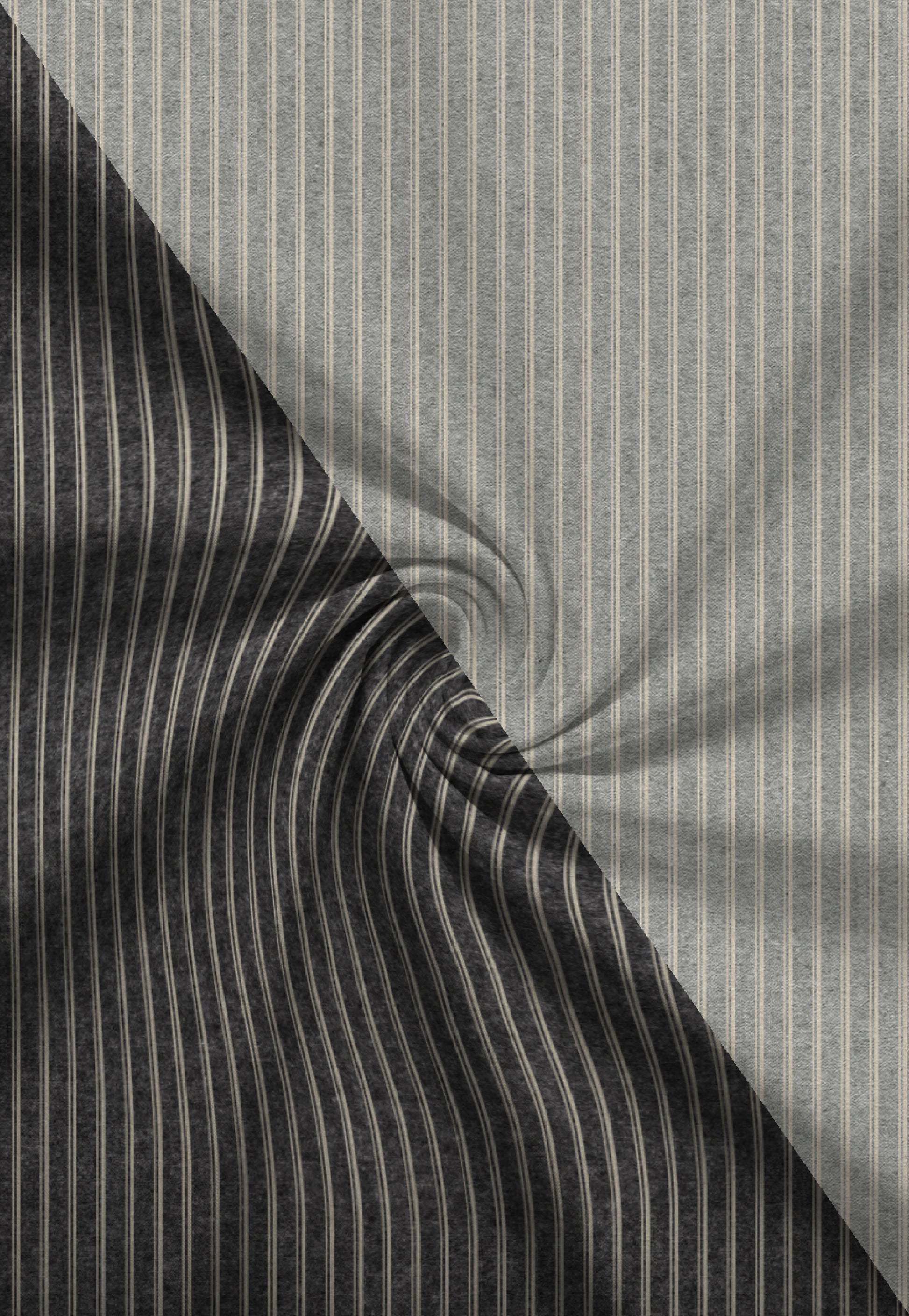 biberna Melange-Flanell Bettwäsche Titanium – Stoffmuster Melange-Flanell